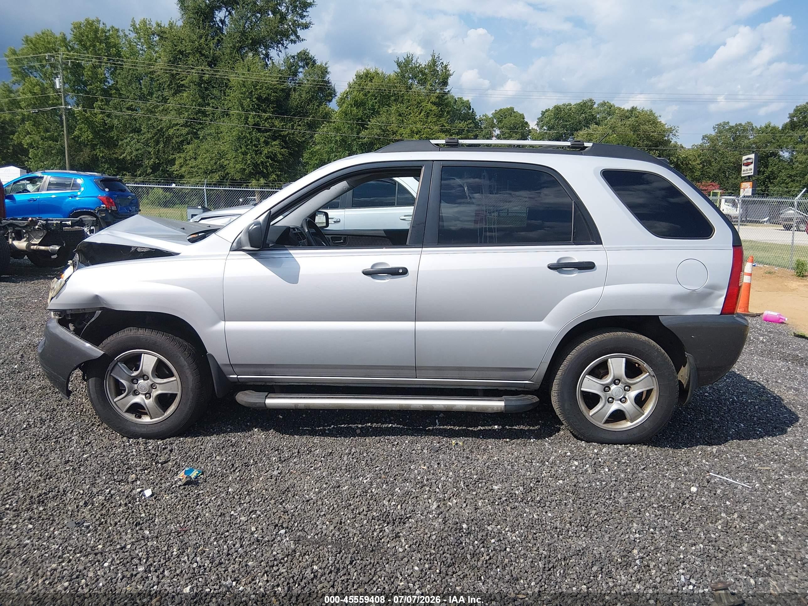 2008 Kia Sportage Lx Silver vin: KNDJF724087518642