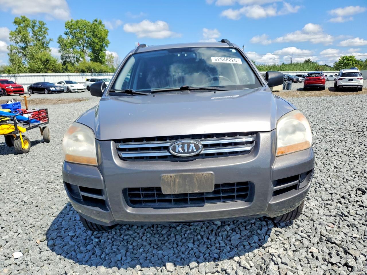 2008 Kia Sportage Lx Gray vin: KNDJF724087529785