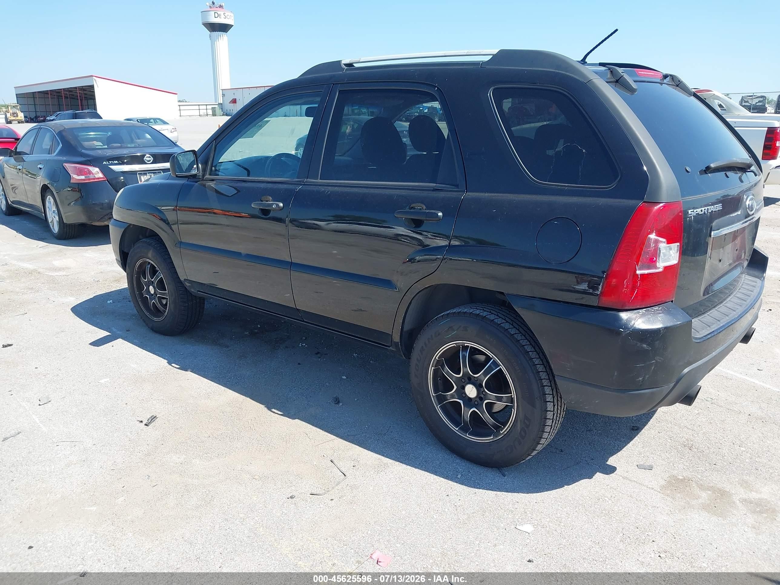 2009 Kia Sportage Lx Black vin: KNDJF724097592242