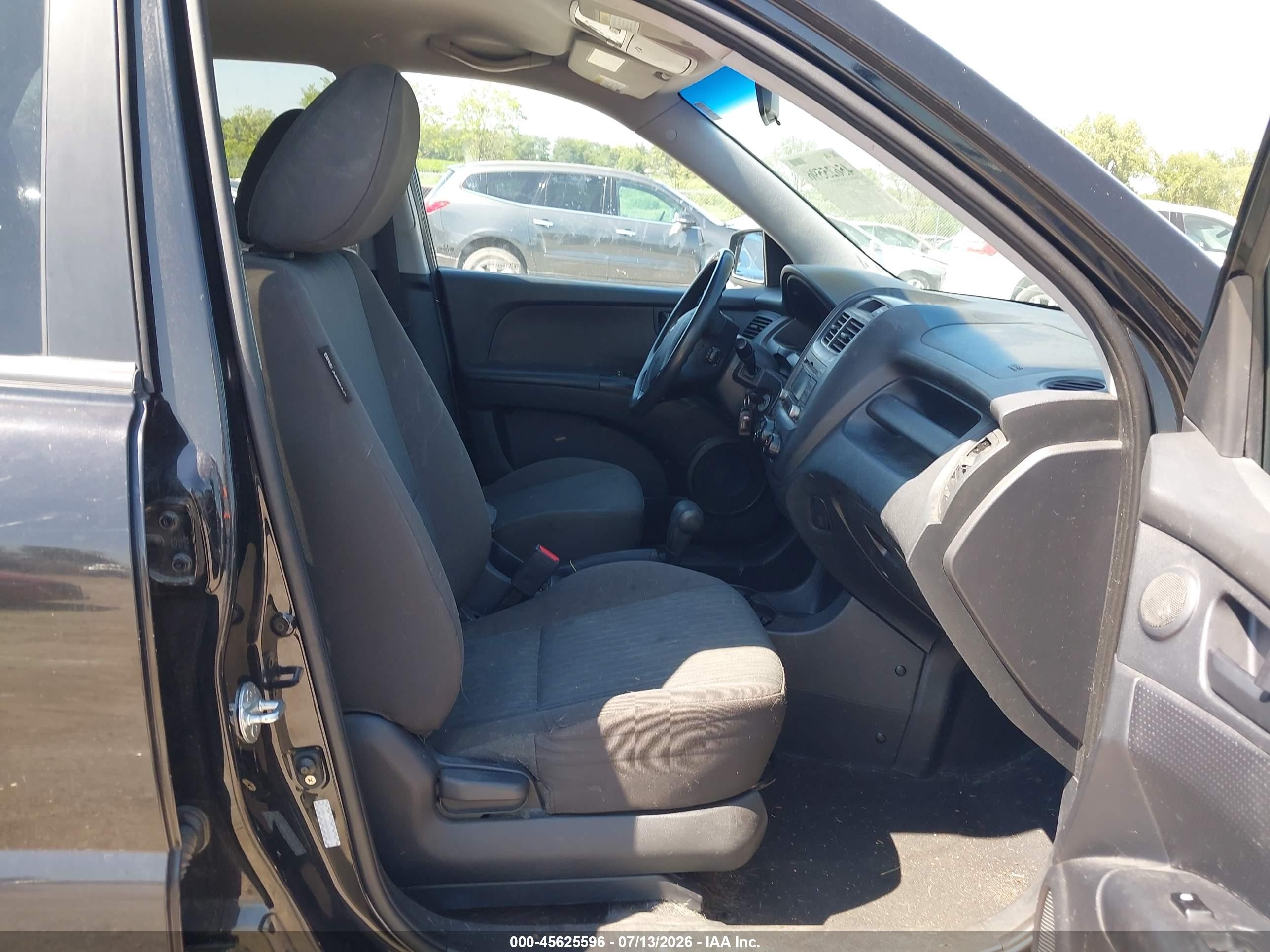 2009 Kia Sportage Lx Black vin: KNDJF724097592242