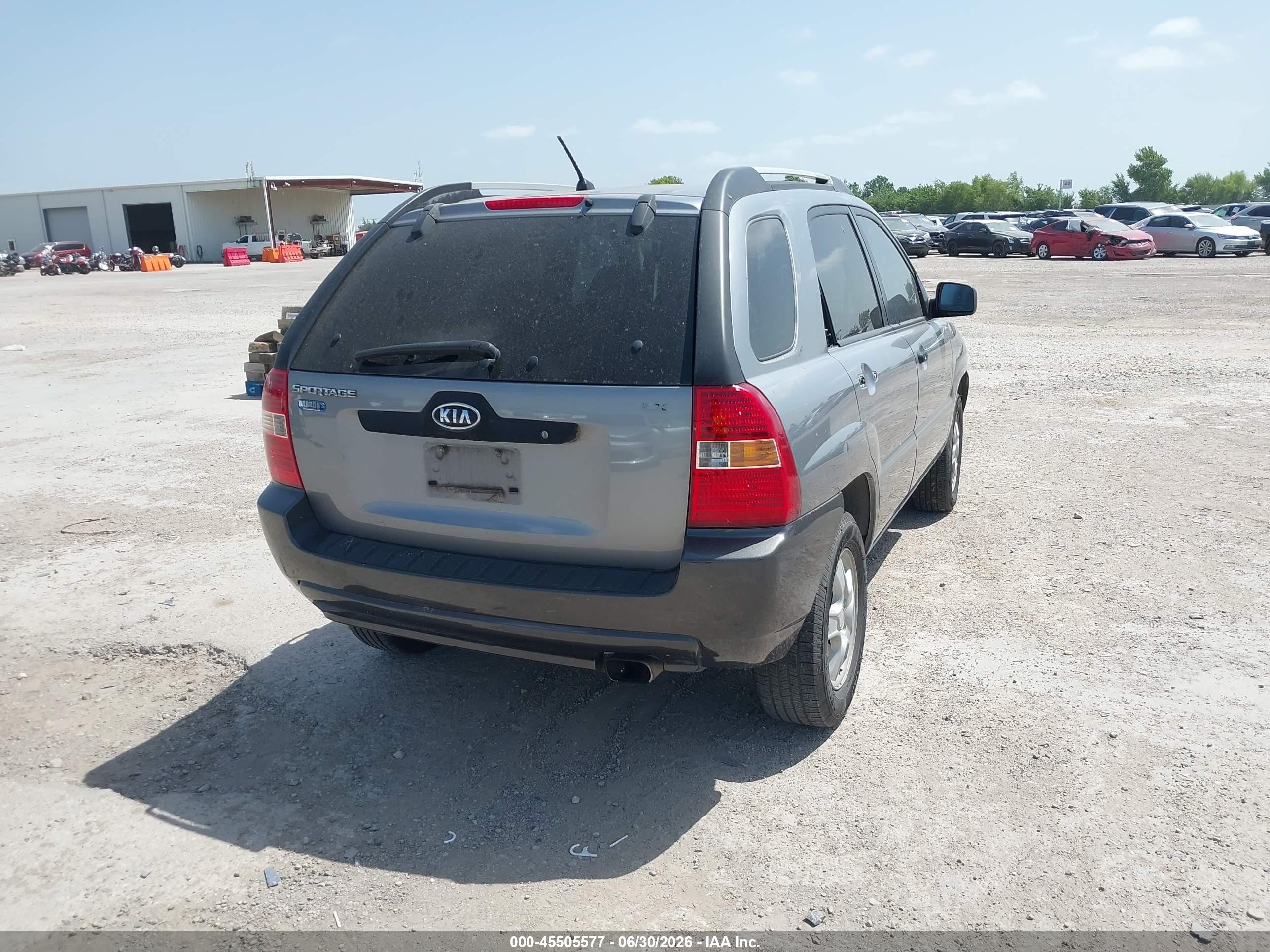2006 Kia Sportage Lx Gray vin: KNDJF724167189799