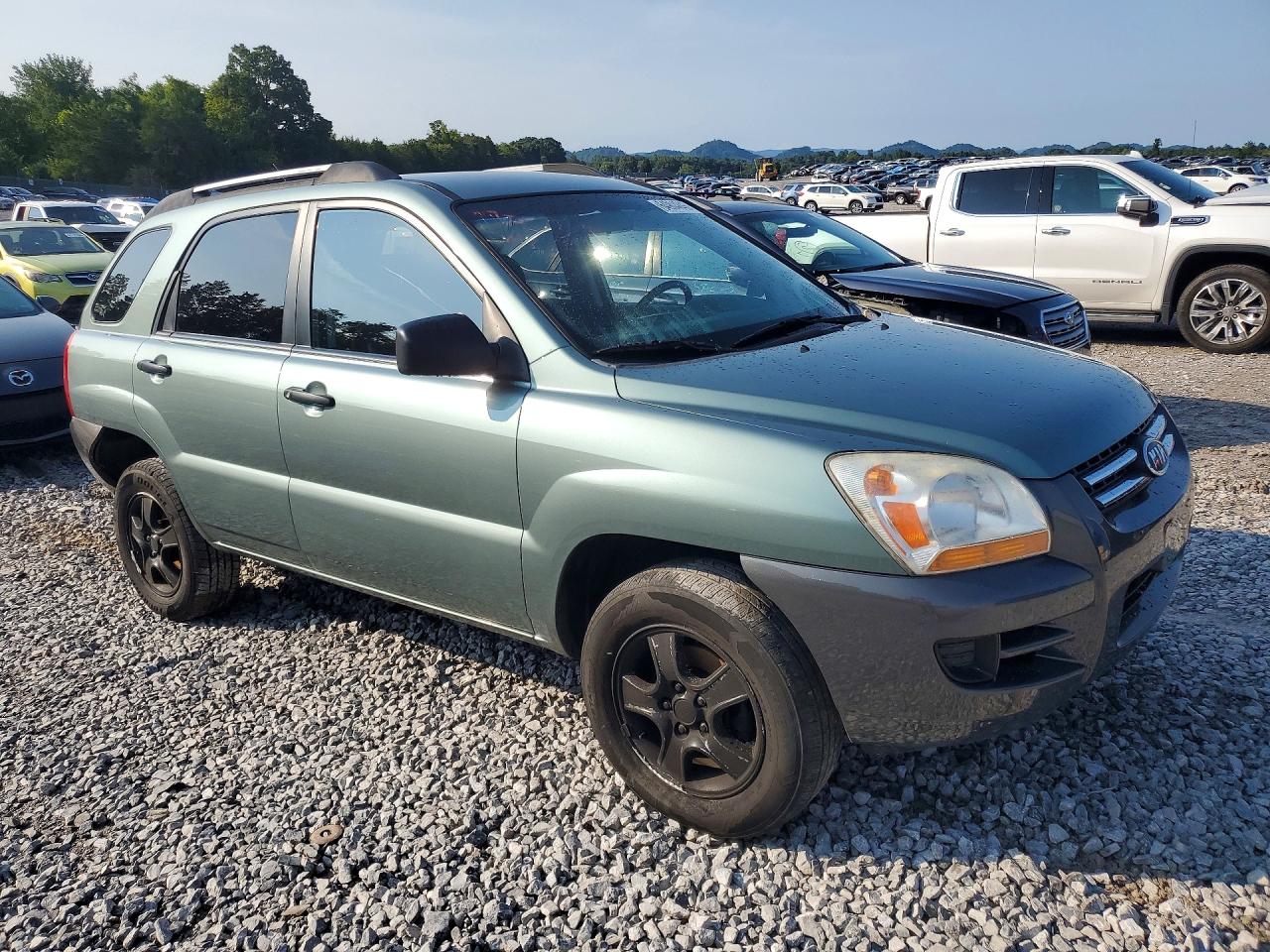 2007 Kia Sportage Lx Green vin: KNDJF724177322482