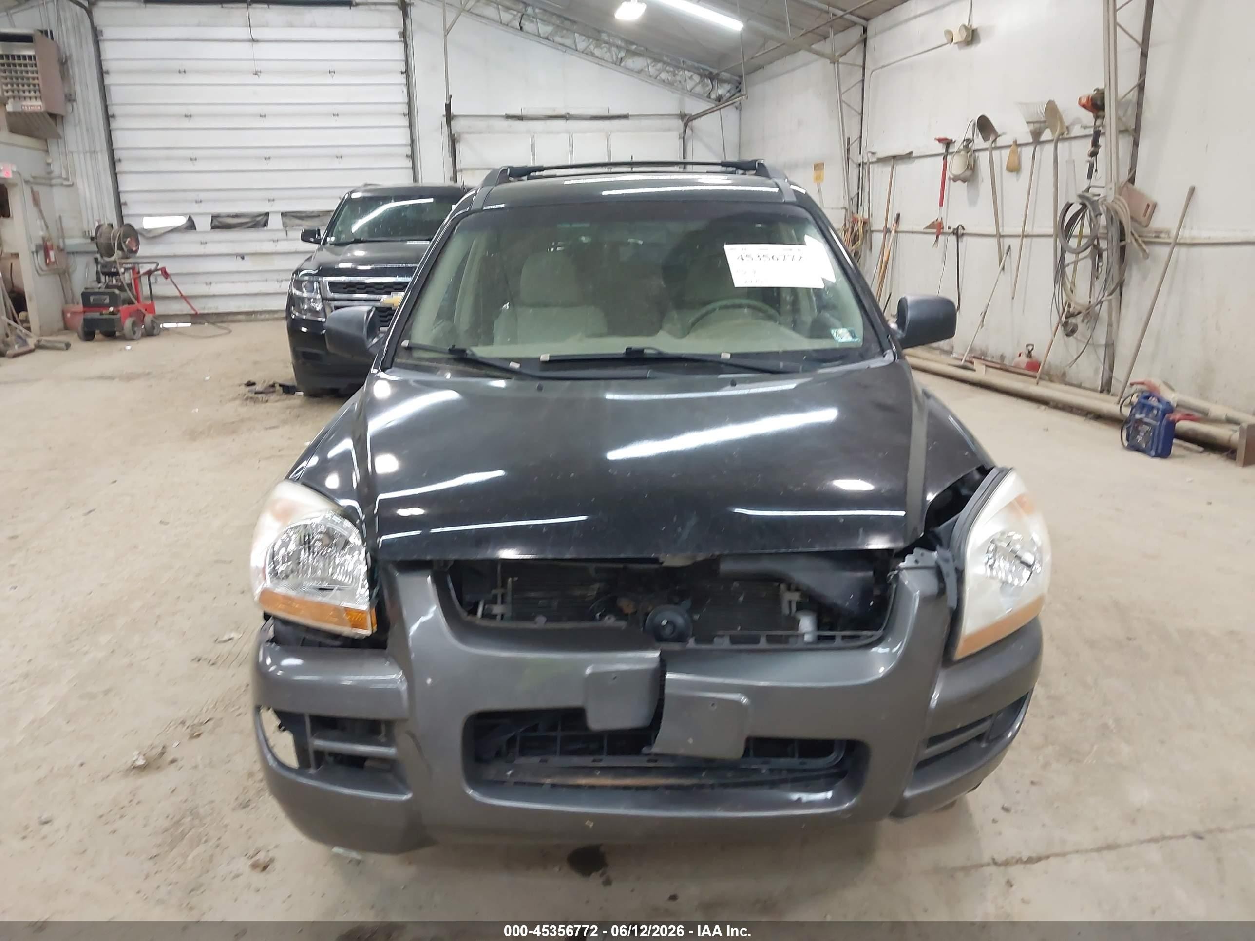 2007 Kia Sportage Lx Black vin: KNDJF724177356339
