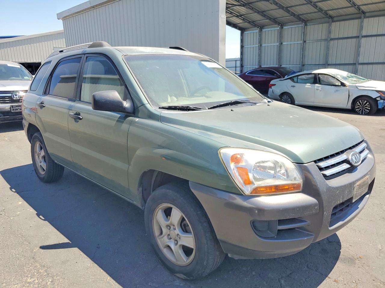 2007 Kia Sportage Lx Green vin: KNDJF724177424543