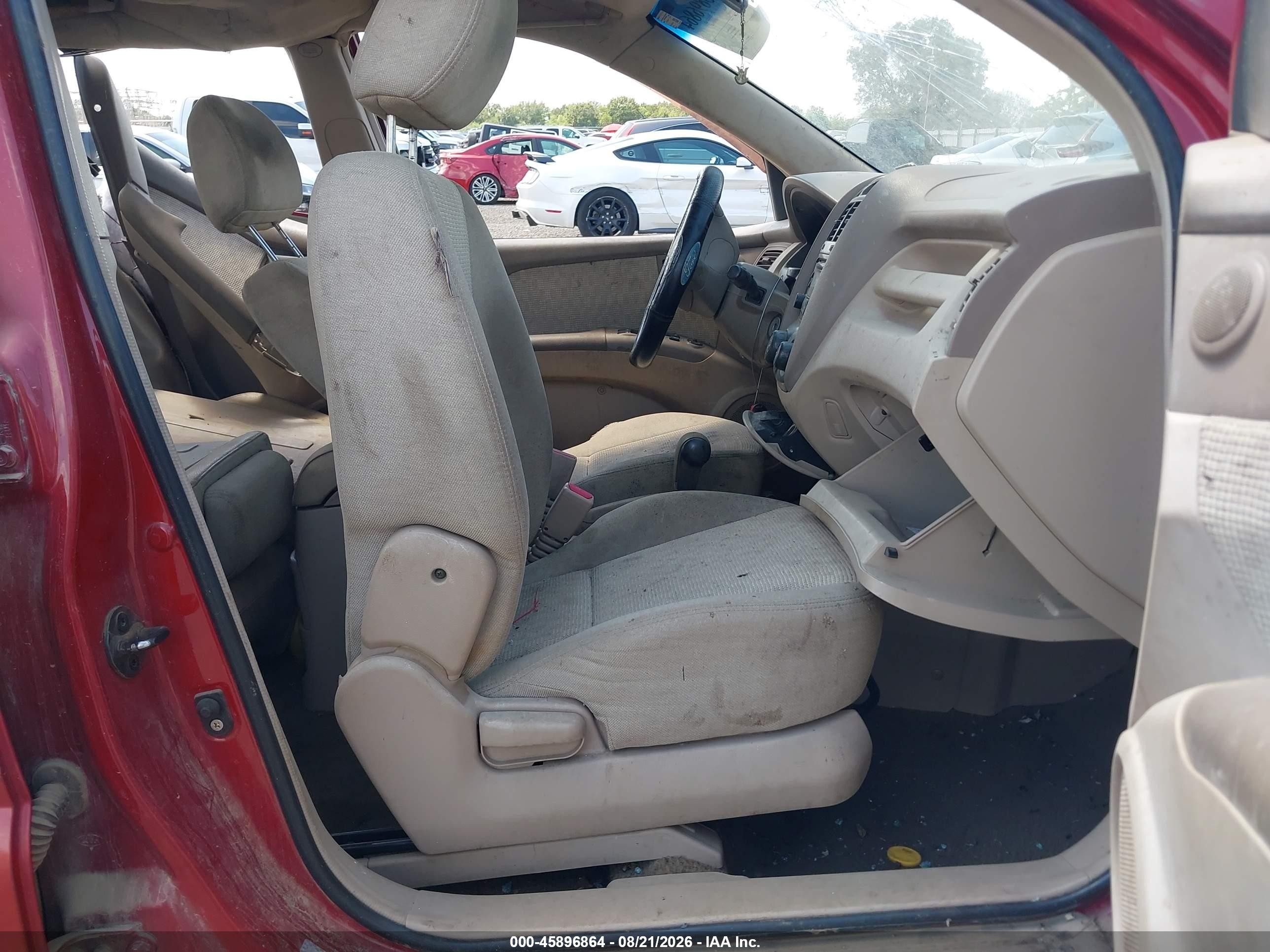 2007 Kia Sportage Lx Red vin: KNDJF724177428365