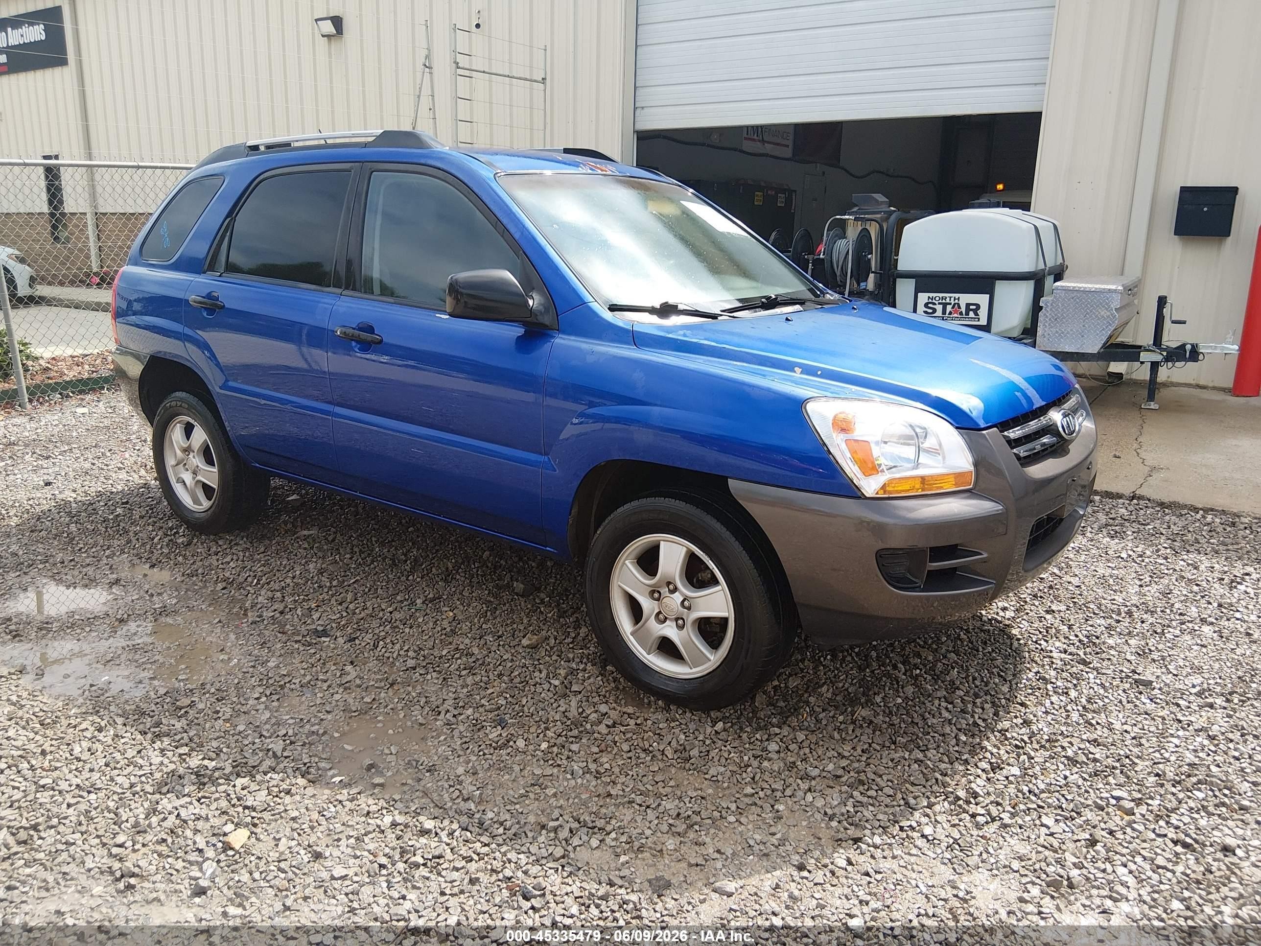 2006 Kia Sportage Lx Blue vin: KNDJF724267222714