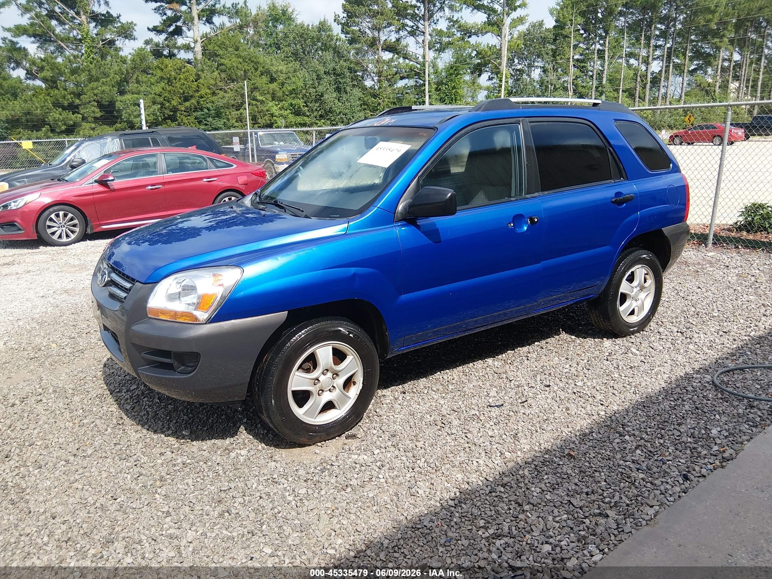 2006 Kia Sportage Lx Blue vin: KNDJF724267222714