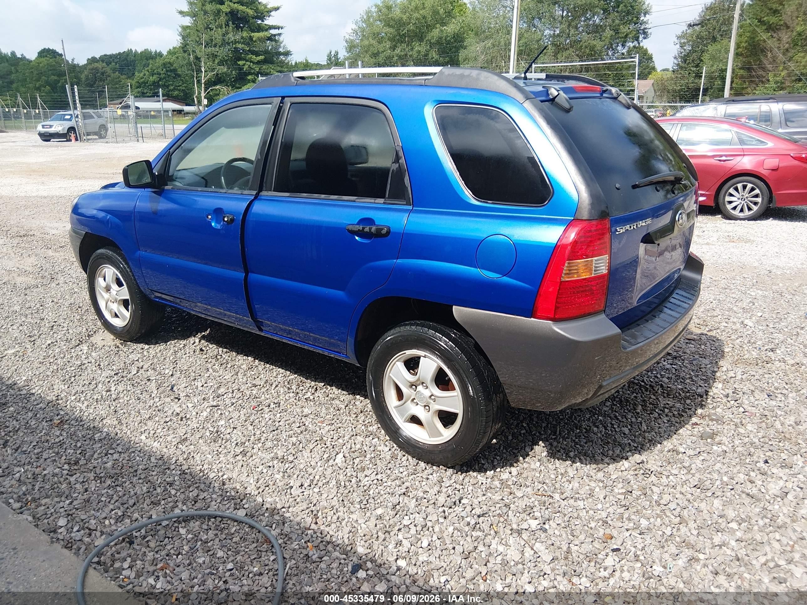 2006 Kia Sportage Lx Blue vin: KNDJF724267222714