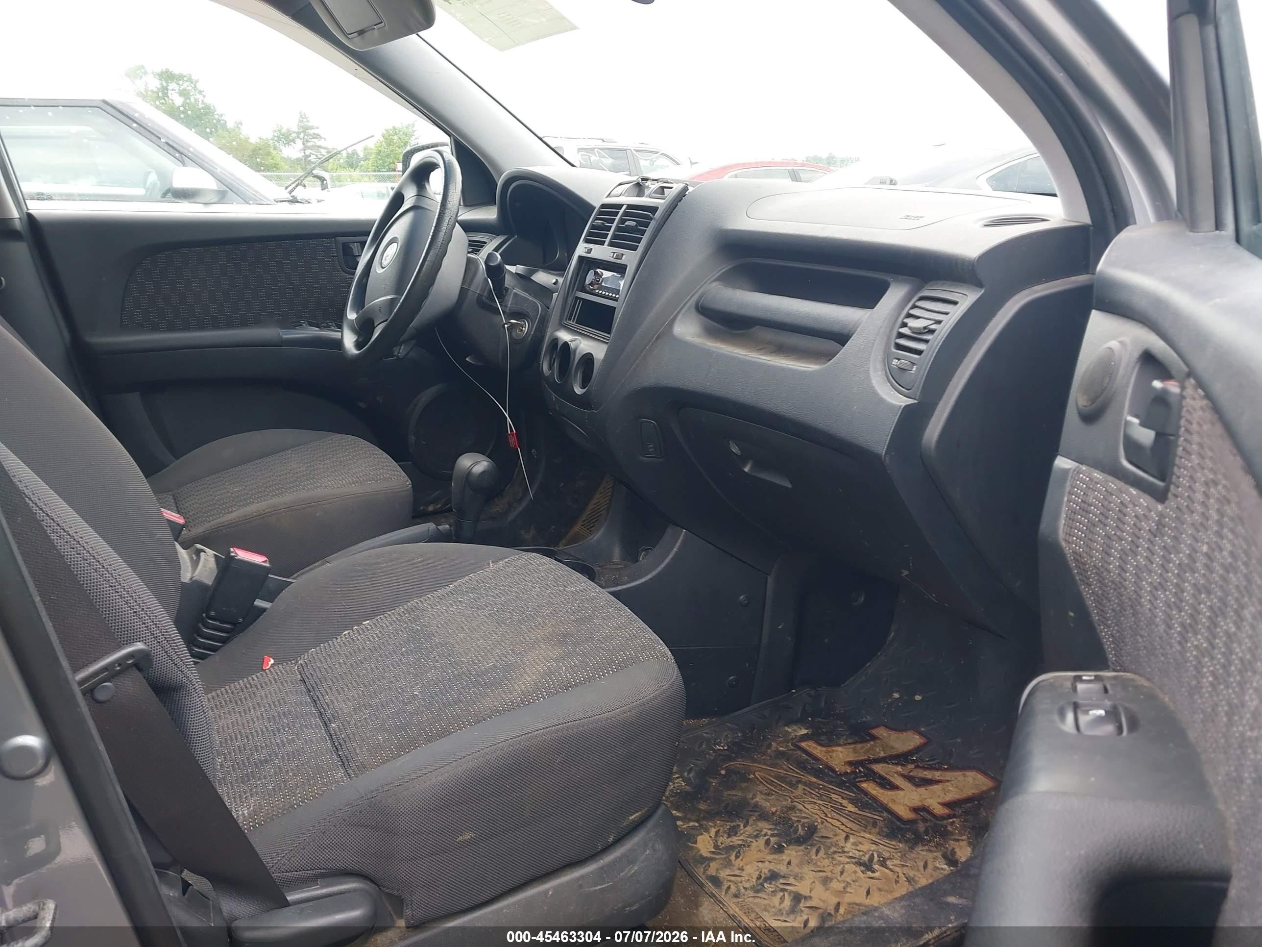 2007 Kia Sportage Lx Gray vin: KNDJF724277332406