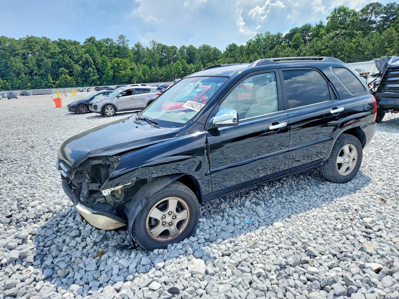 2007 Kia Sportage Lx Черный vin: KNDJF724277389513