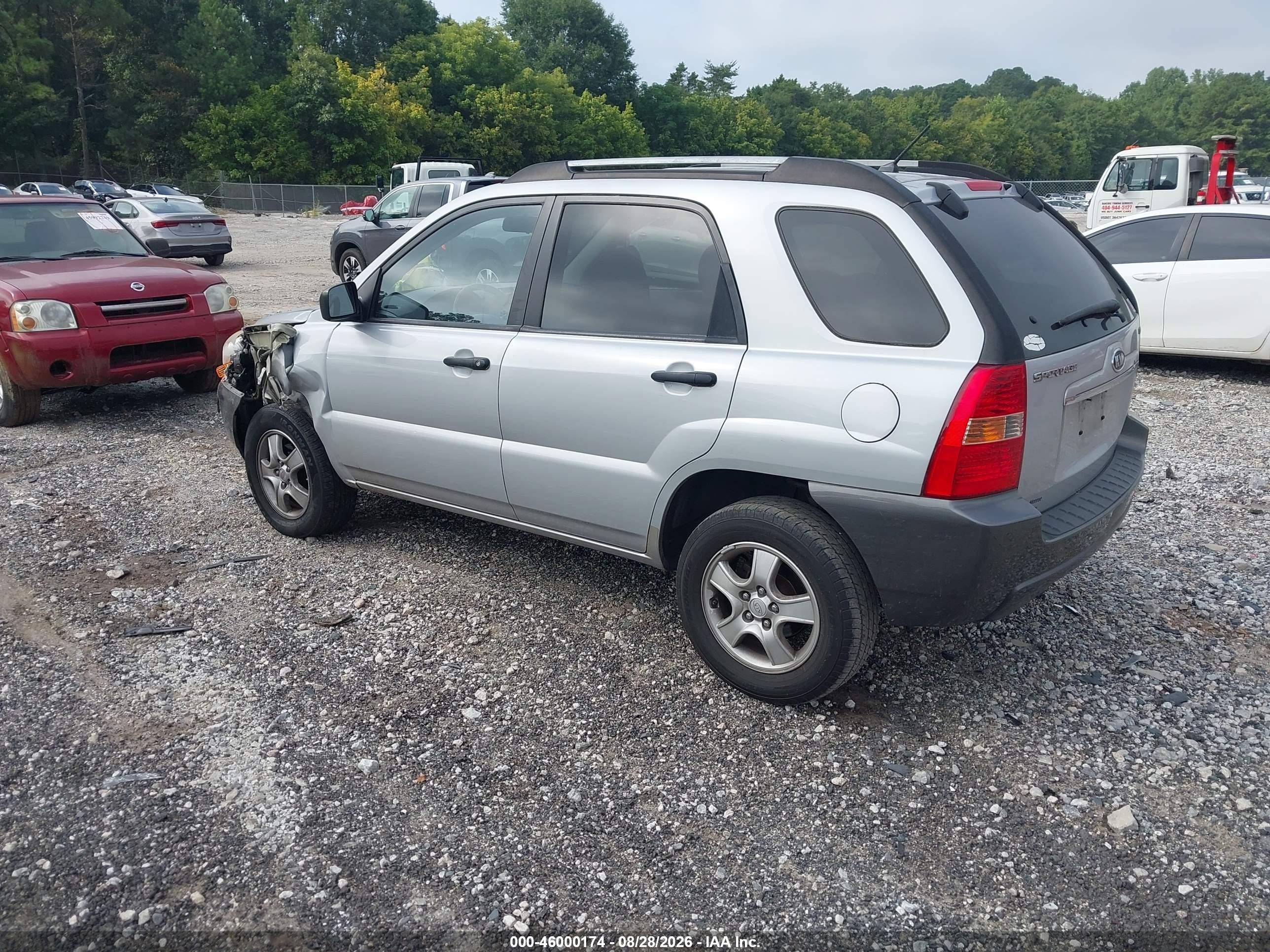 2008 Kia Sportage Lx Silver vin: KNDJF724287467774