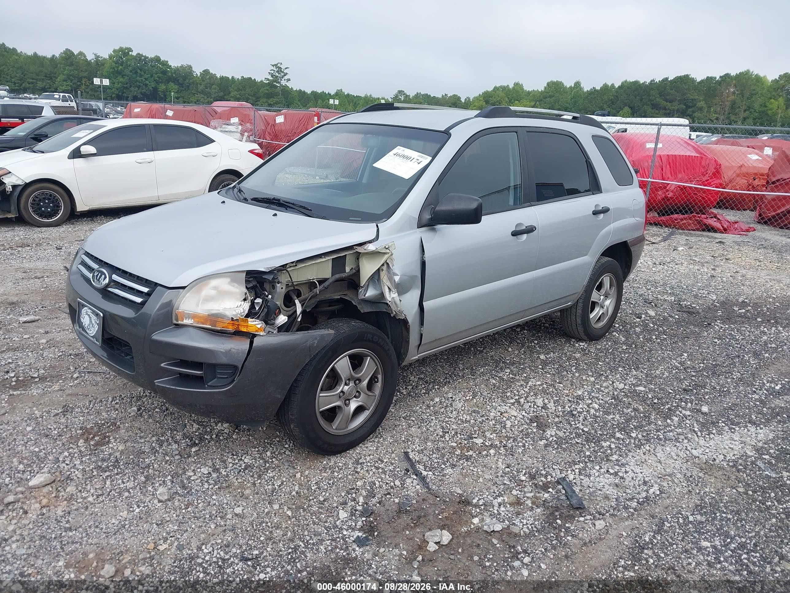 2008 Kia Sportage Lx Silver vin: KNDJF724287467774