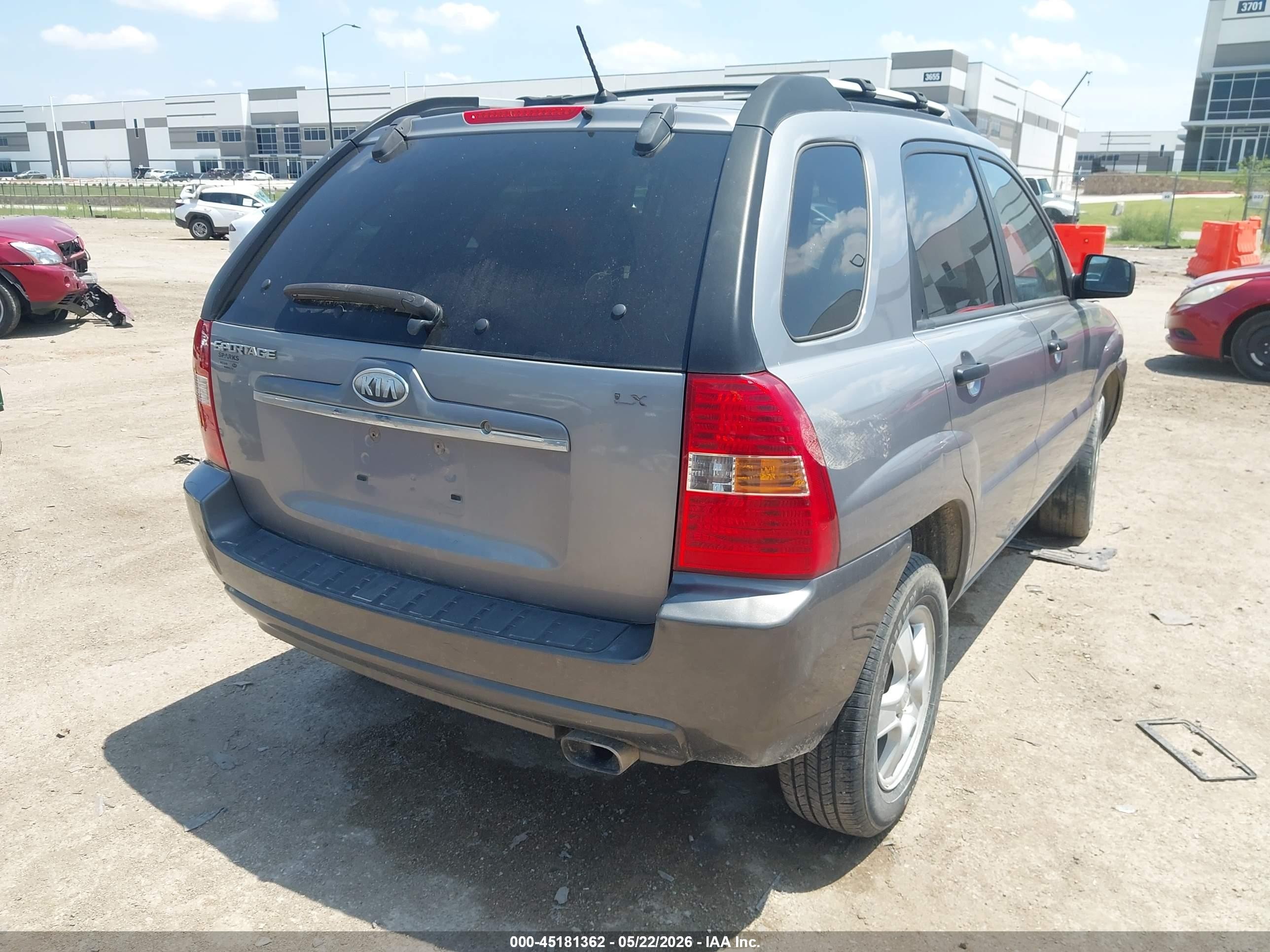 2008 Kia Sportage Lx Gray vin: KNDJF724287492173