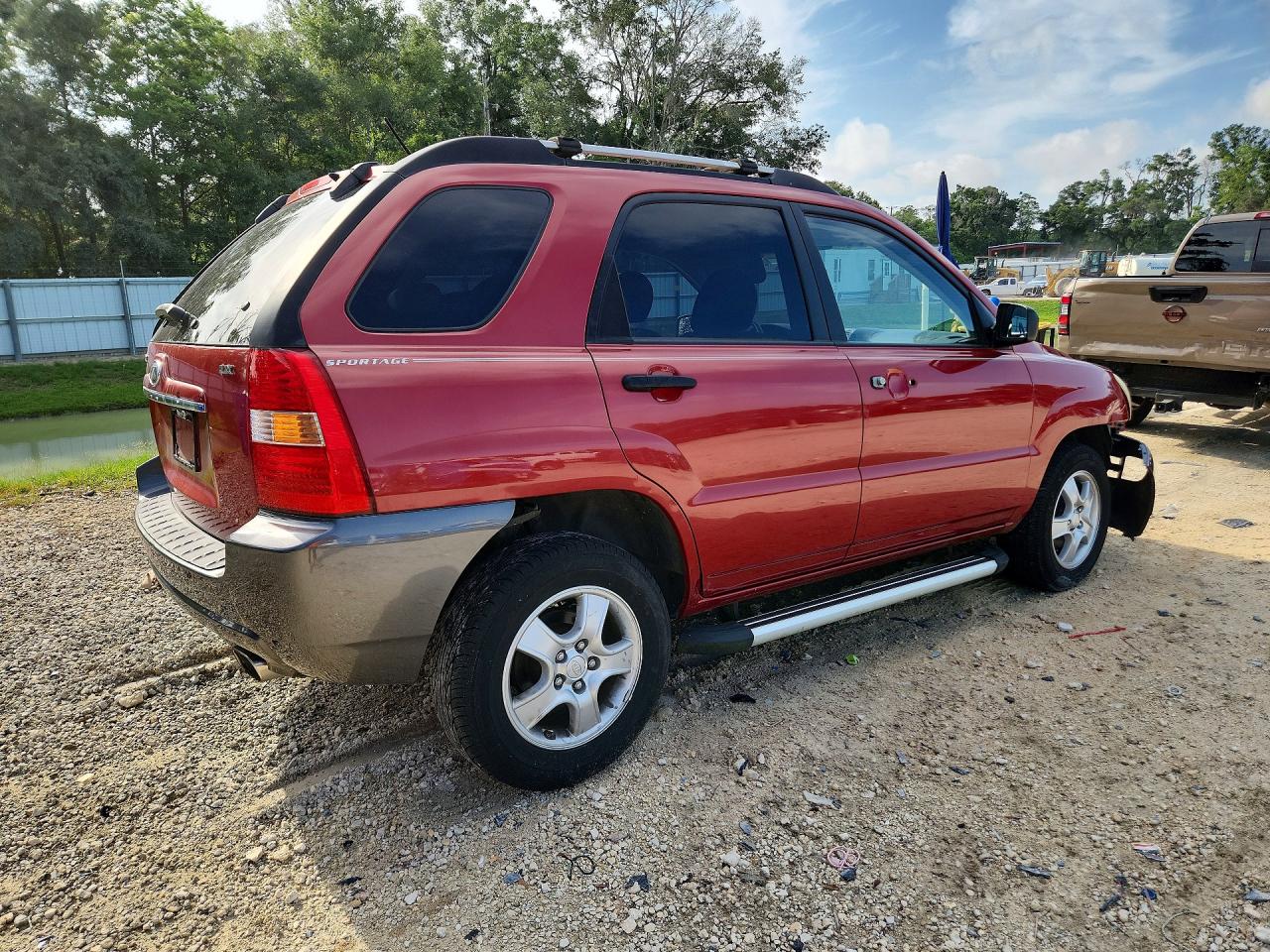 2008 Kia Sportage Lx Red vin: KNDJF724287500062