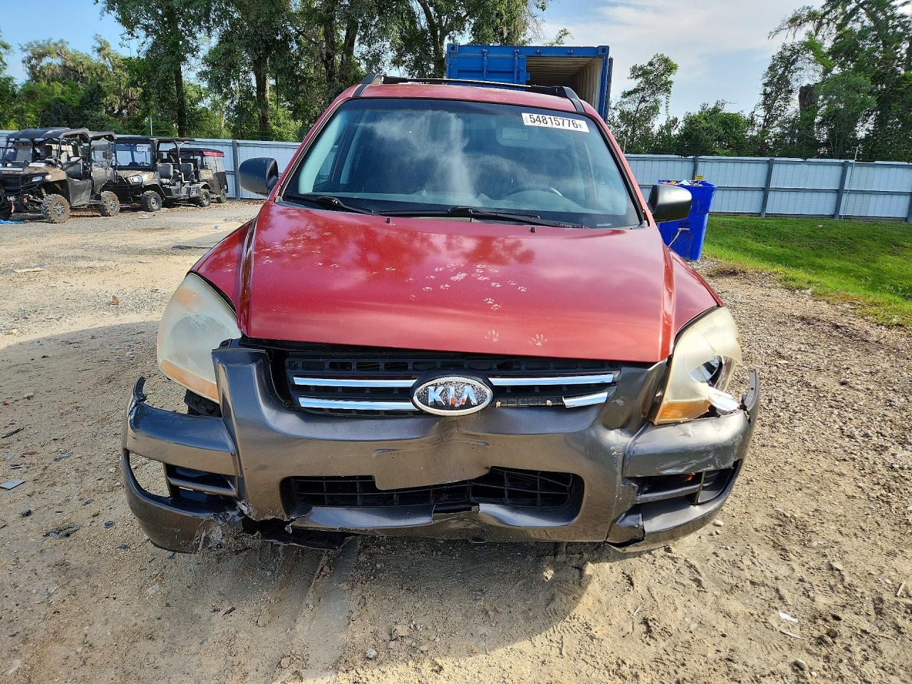 2008 Kia Sportage Lx Red vin: KNDJF724287500062
