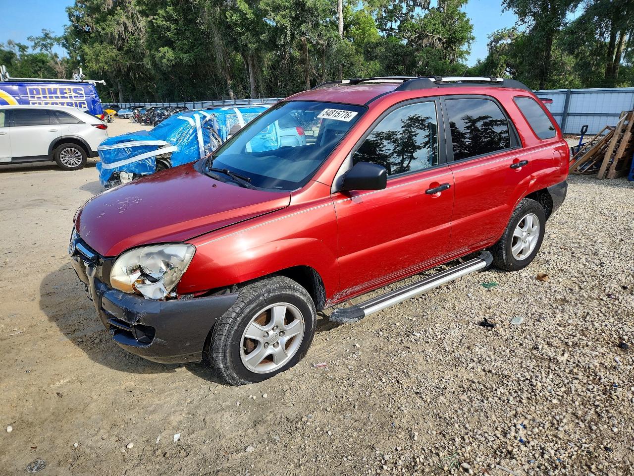 2008 Kia Sportage Lx Red vin: KNDJF724287500062