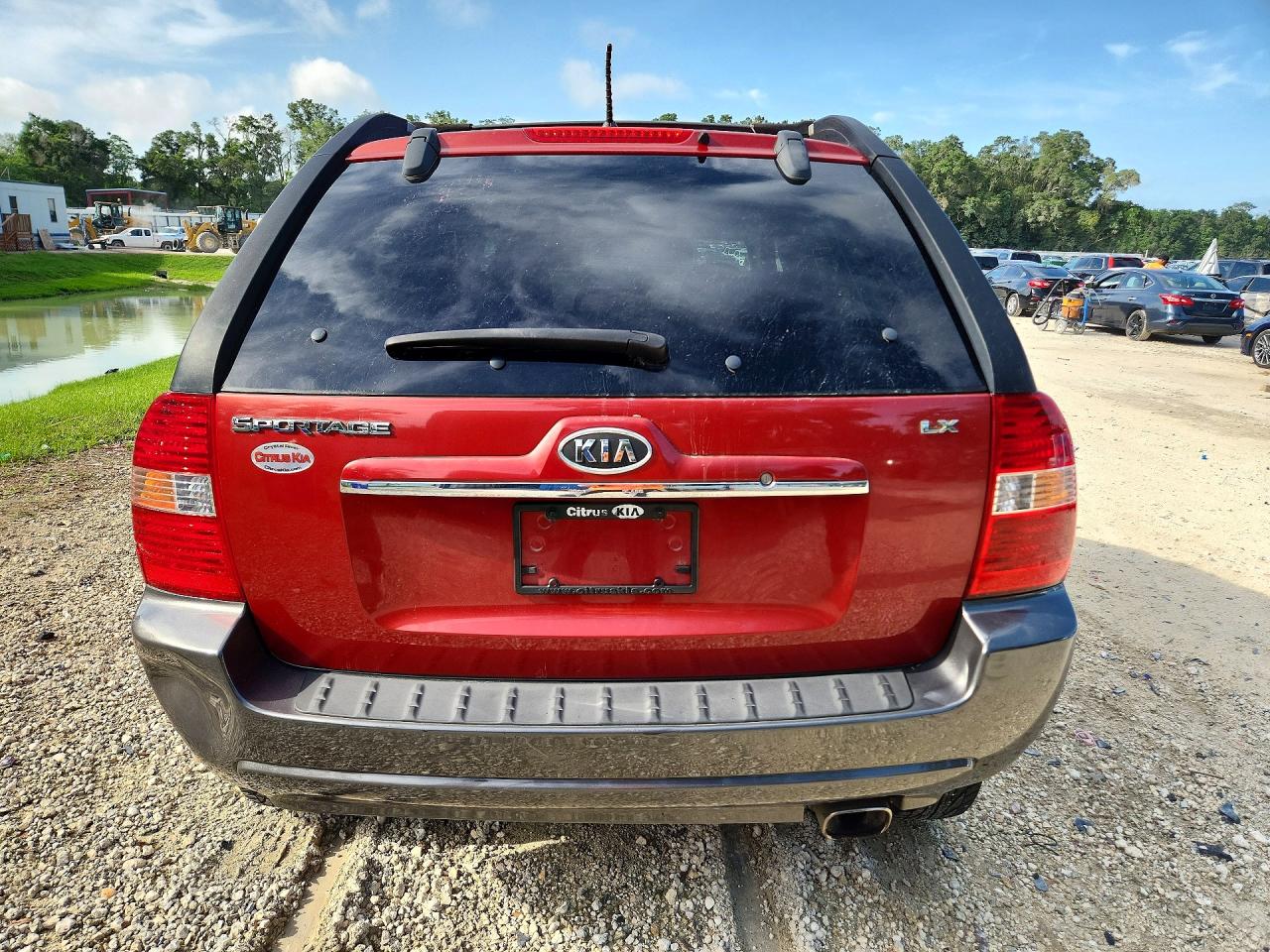 2008 Kia Sportage Lx Red vin: KNDJF724287500062
