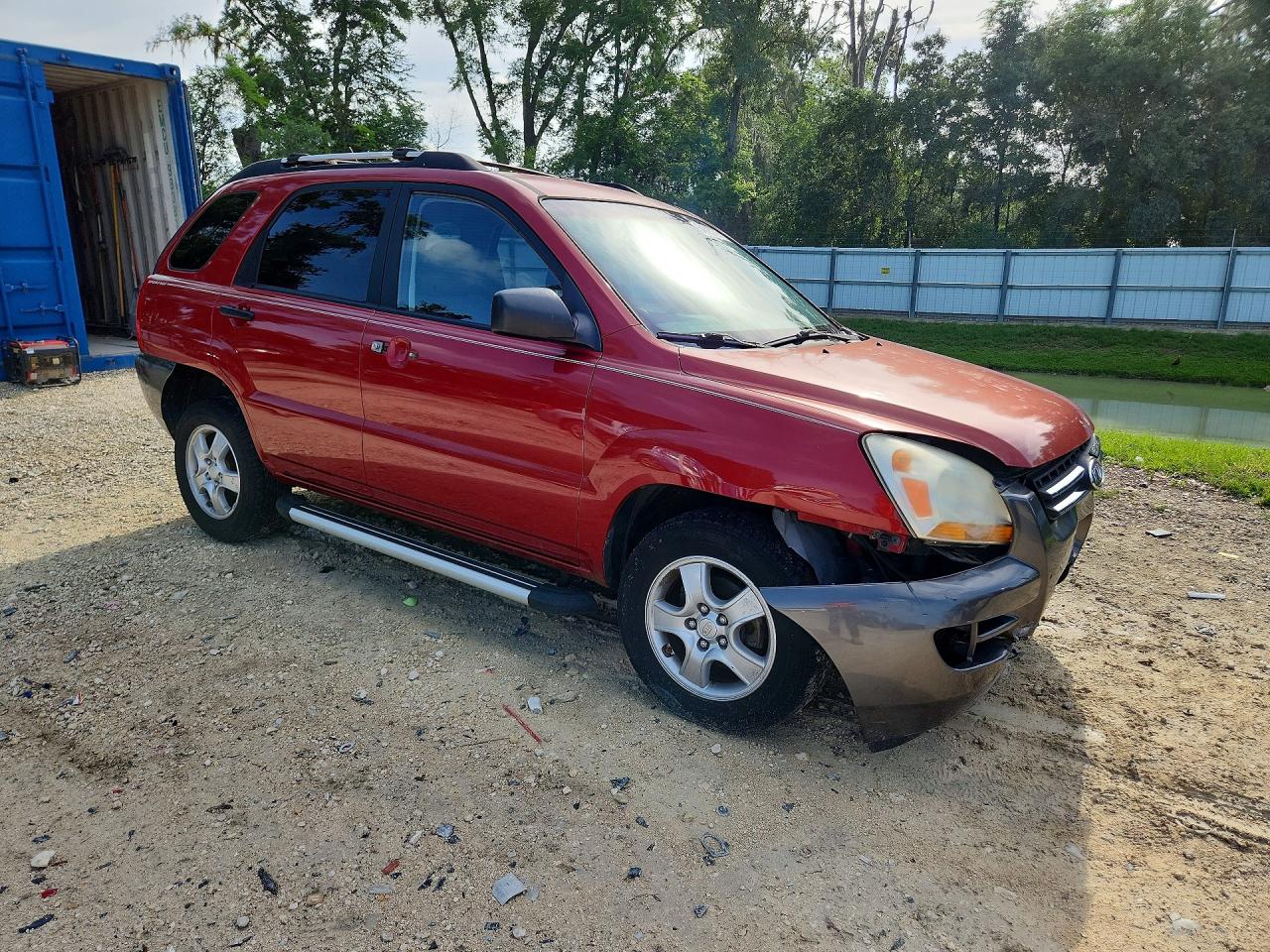 2008 Kia Sportage Lx Red vin: KNDJF724287500062