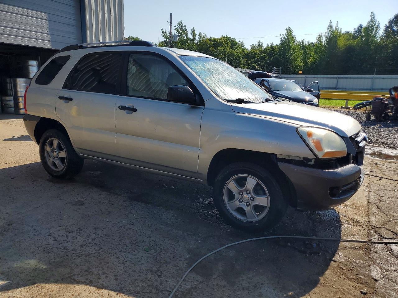 2007 Kia Sportage Lx Beige vin: KNDJF724377333452