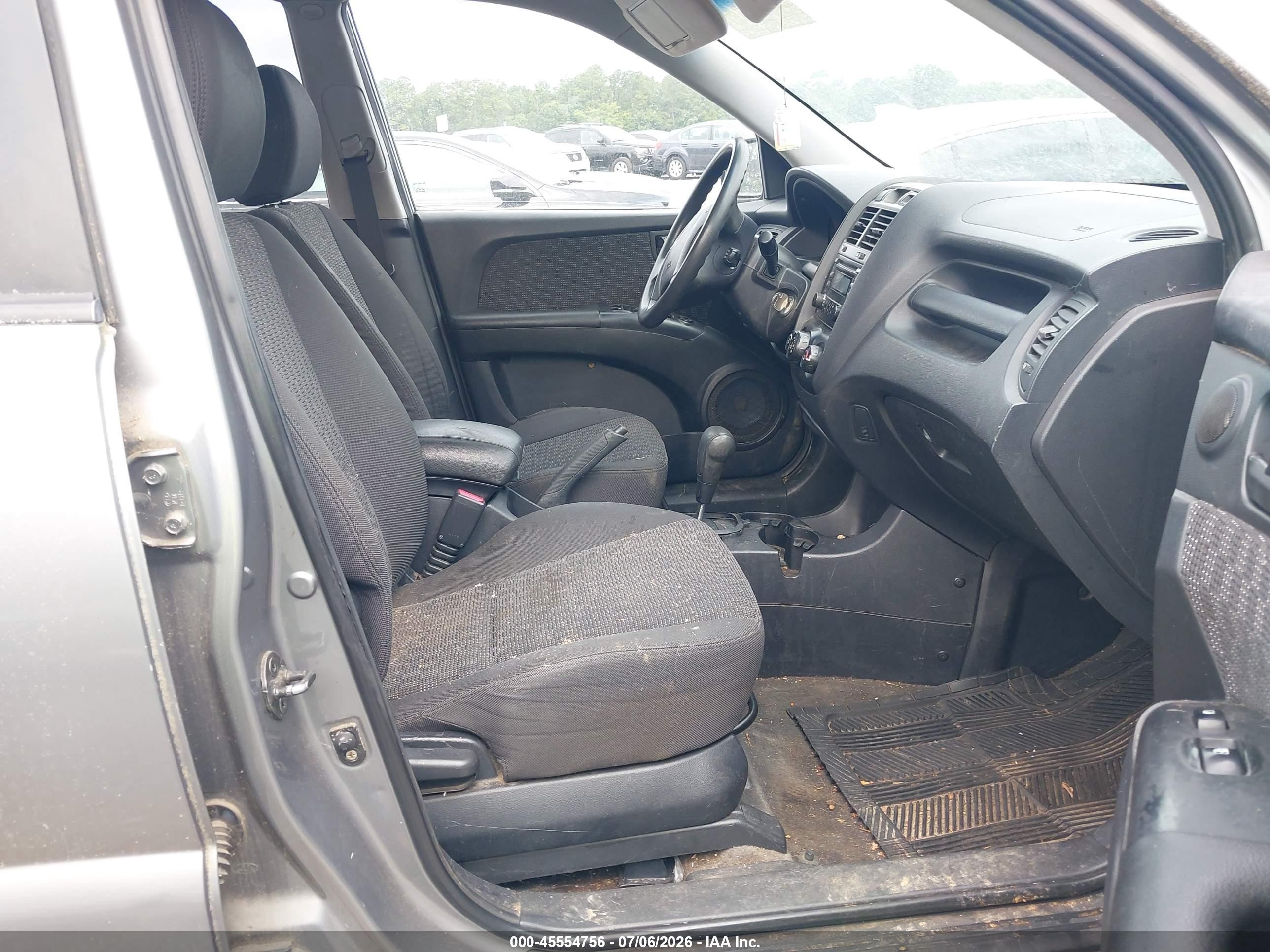 2007 Kia Sportage Lx Gray vin: KNDJF724377357735