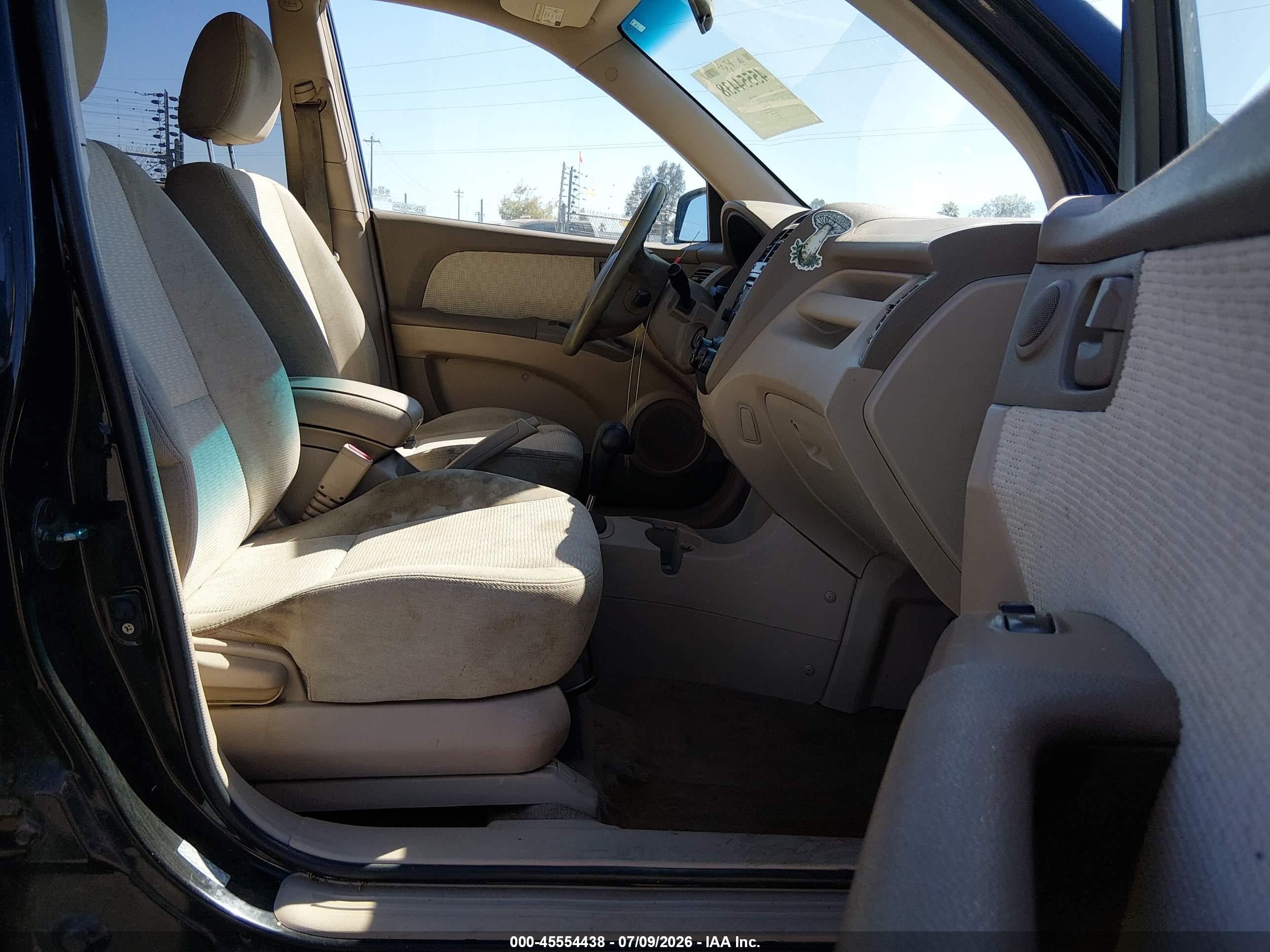 2007 Kia Sportage Lx Черный vin: KNDJF724377402320