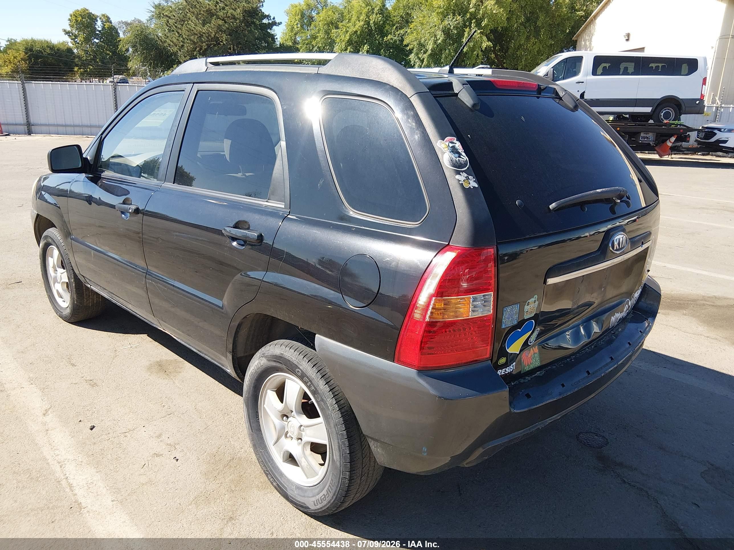 2007 Kia Sportage Lx Черный vin: KNDJF724377402320