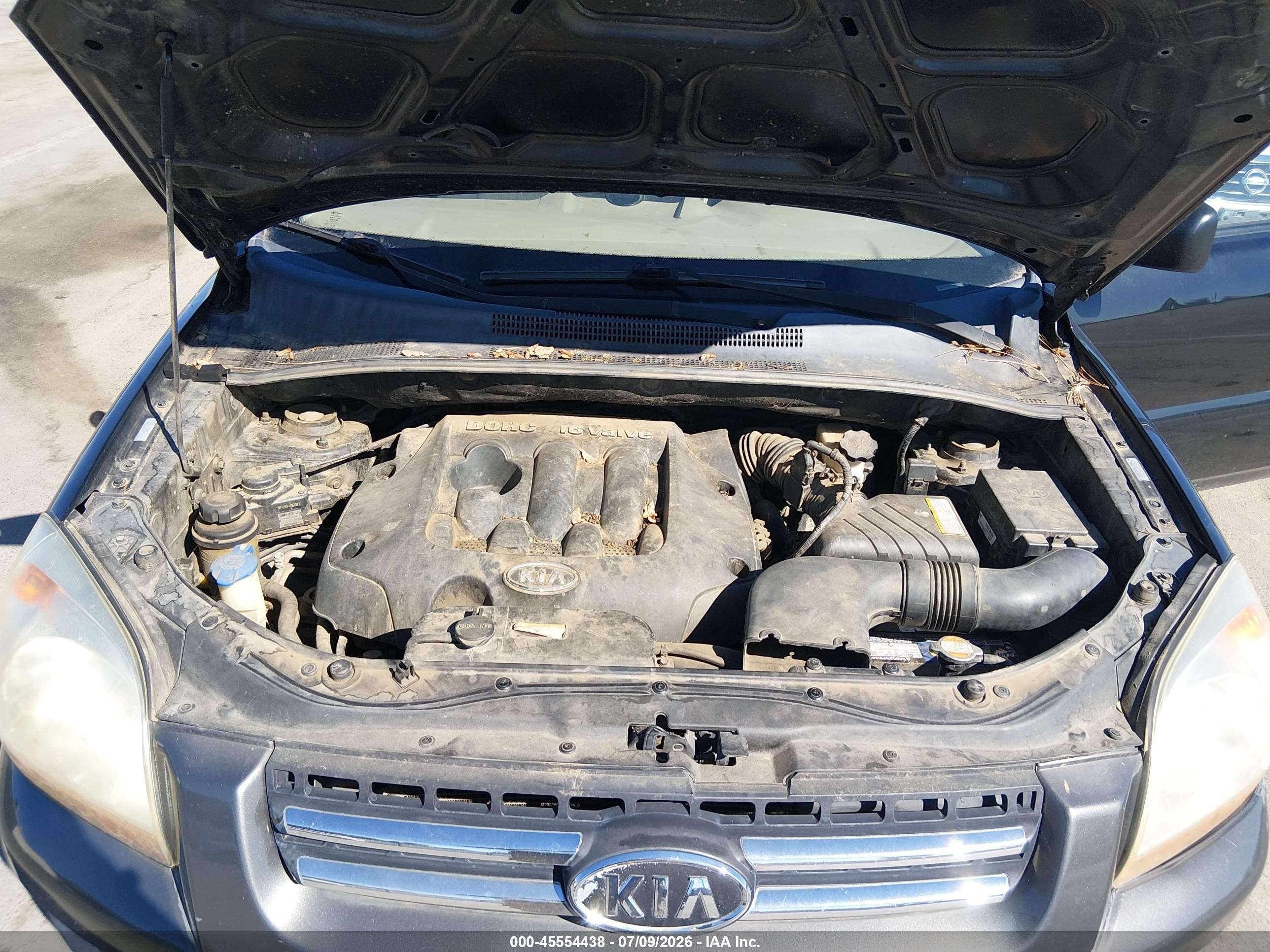 2007 Kia Sportage Lx Черный vin: KNDJF724377402320