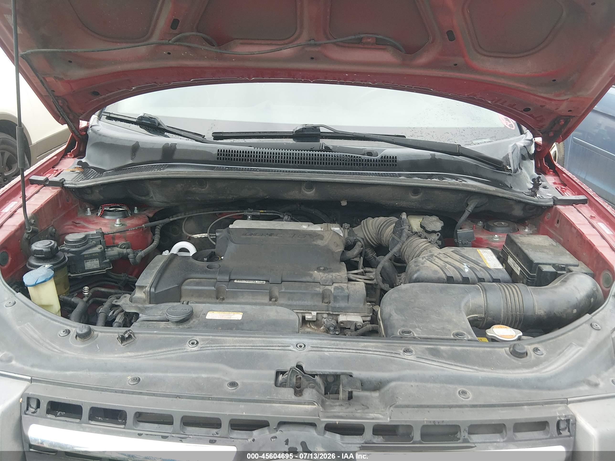 2008 Kia Sportage Lx Red vin: KNDJF724387452443
