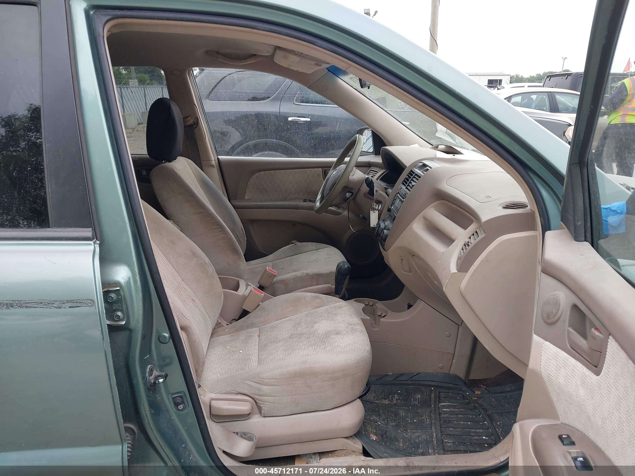 2008 Kia Sportage Lx Green vin: KNDJF724387455701