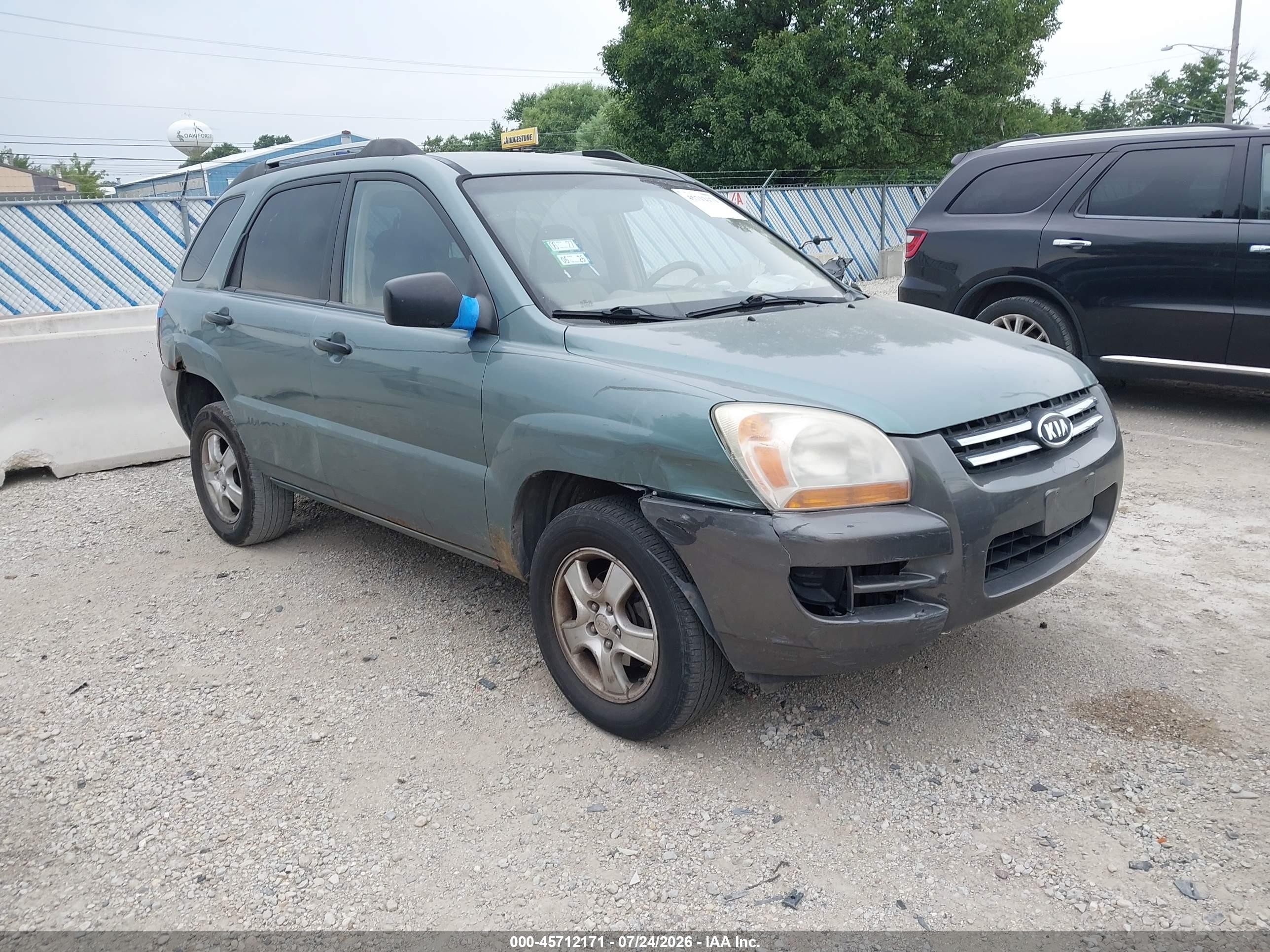 2008 Kia Sportage Lx Green vin: KNDJF724387455701