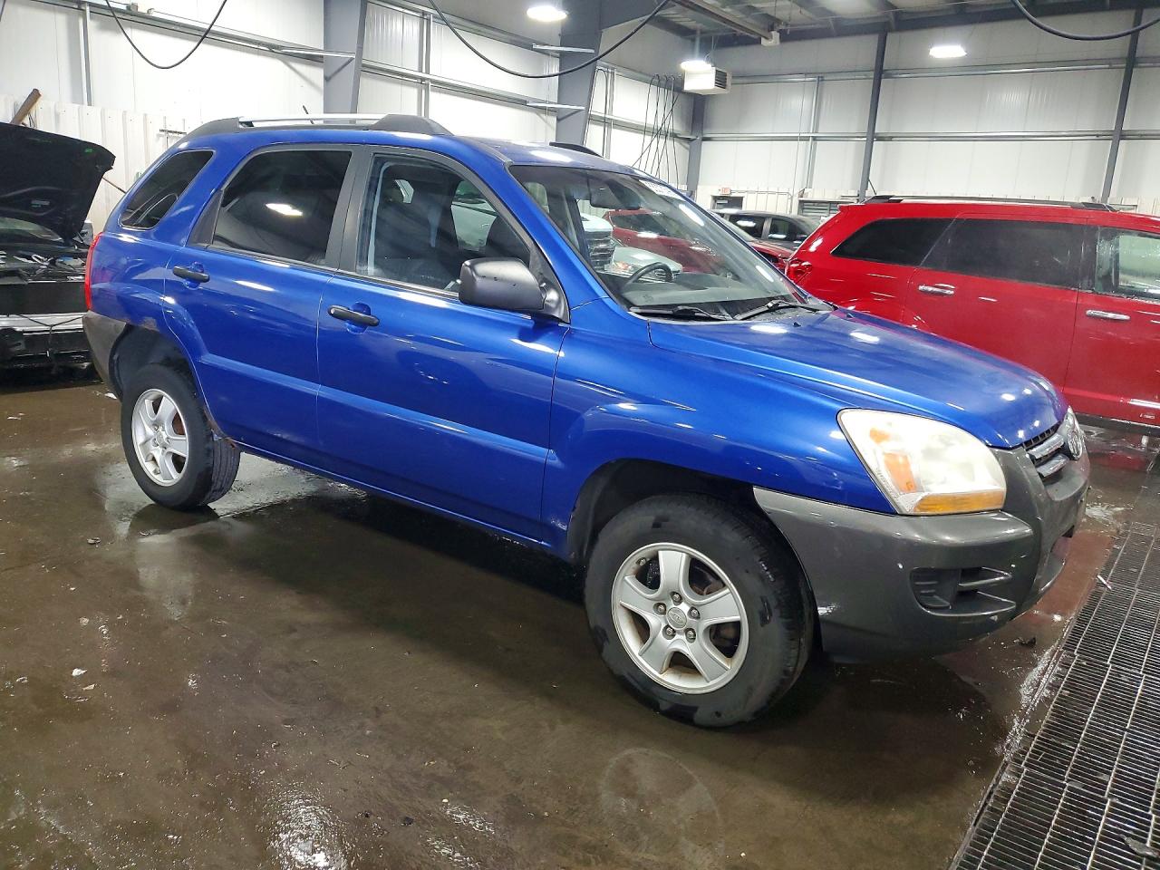 2008 Kia Sportage Lx Blue vin: KNDJF724387464964