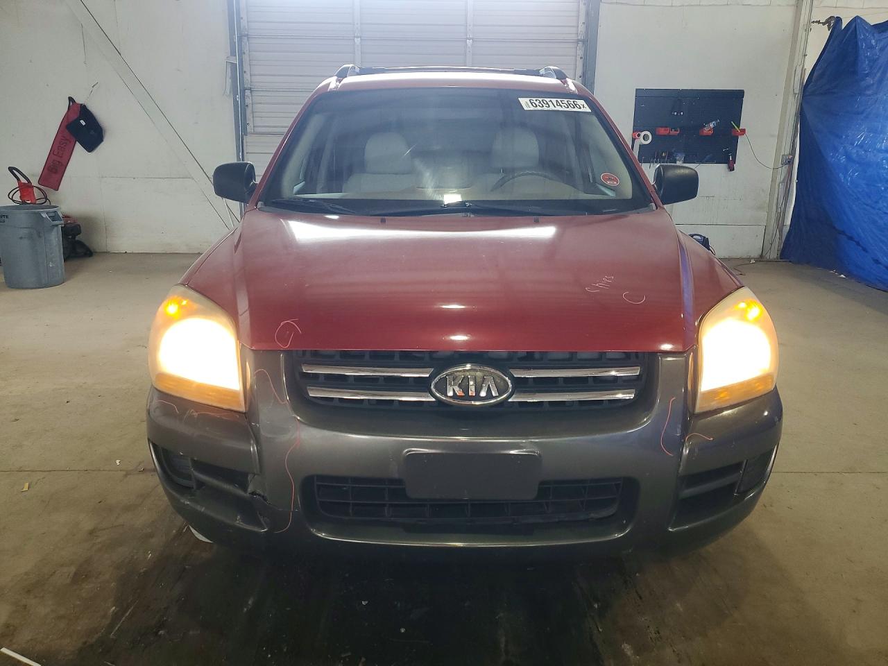 2008 Kia Sportage Lx Maroon vin: KNDJF724387470473