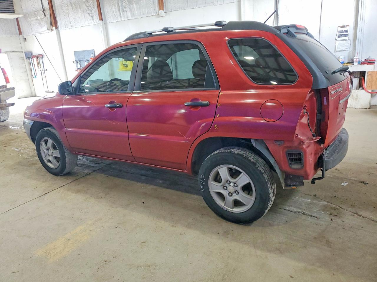 2008 Kia Sportage Lx Maroon vin: KNDJF724387470473