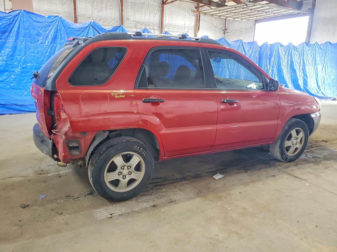 2008 Kia Sportage Lx Maroon vin: KNDJF724387470473