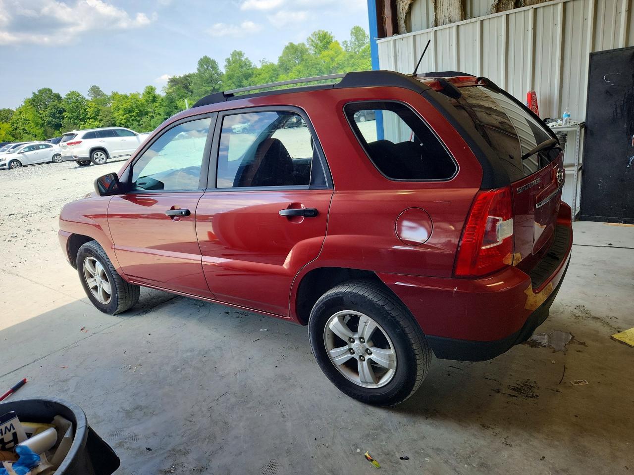 2009 Kia Sportage Lx Red vin: KNDJF724397554293