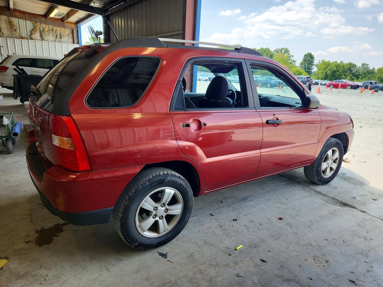 2009 Kia Sportage Lx Red vin: KNDJF724397554293
