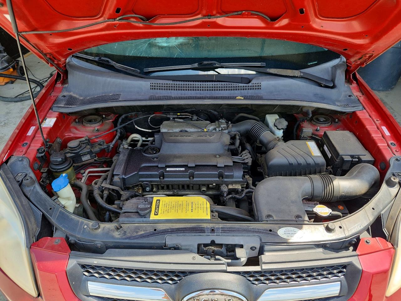 2009 Kia Sportage Lx Red vin: KNDJF724397554293