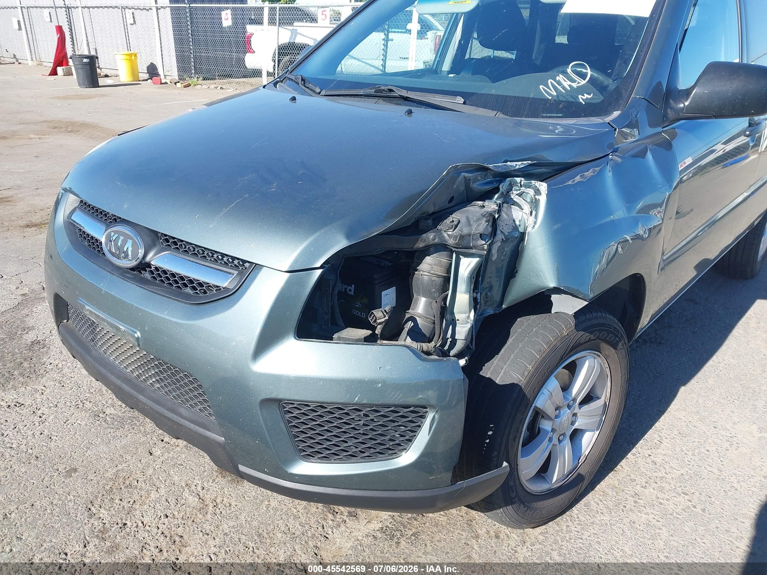 2009 Kia Sportage Lx Light Blue vin: KNDJF724397565505