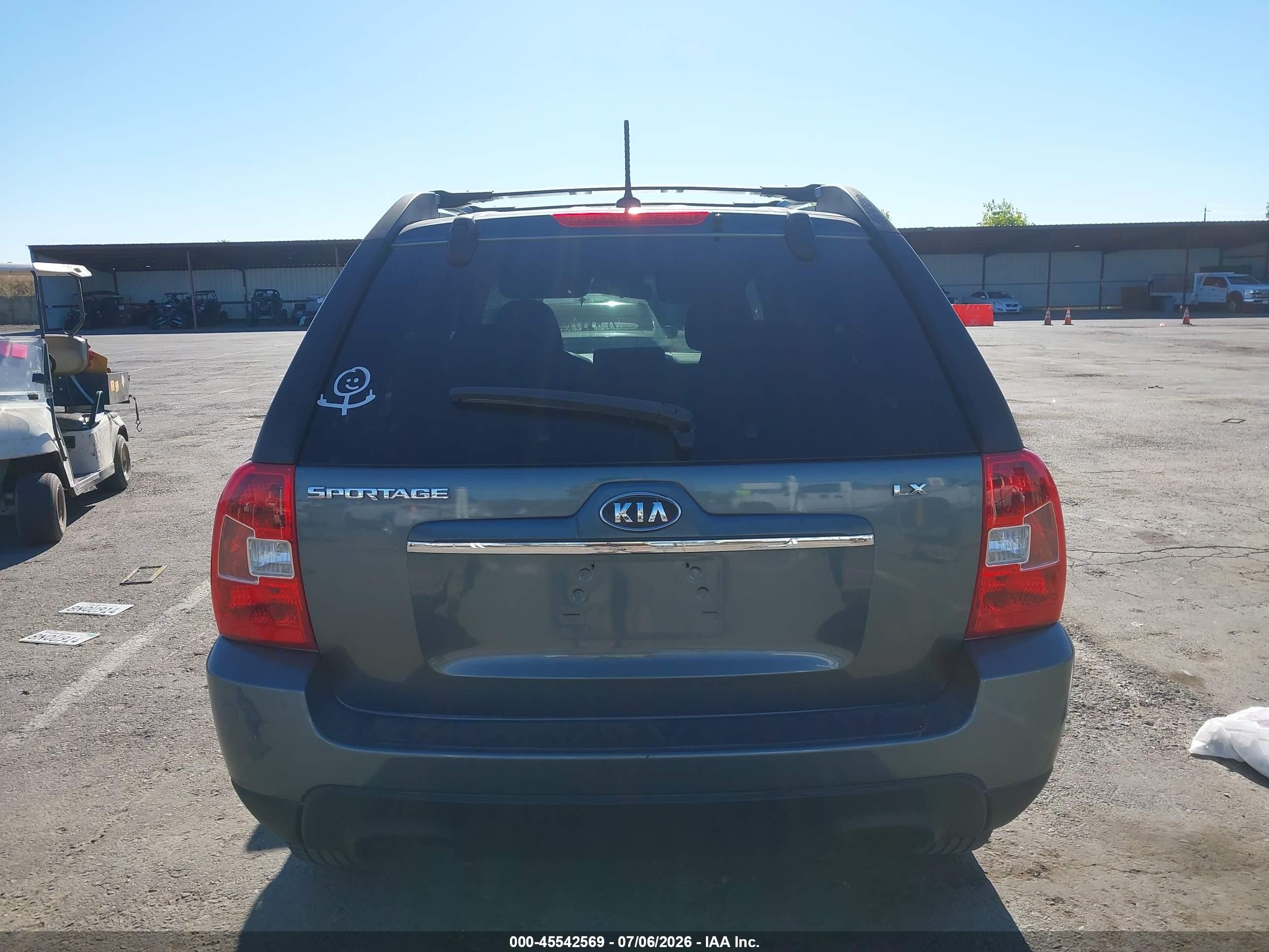 2009 Kia Sportage Lx Light Blue vin: KNDJF724397565505