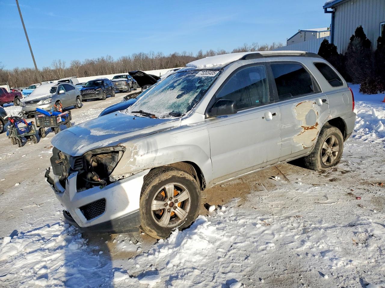 2009 Kia Sportage Lx Silver vin: KNDJF724397568405