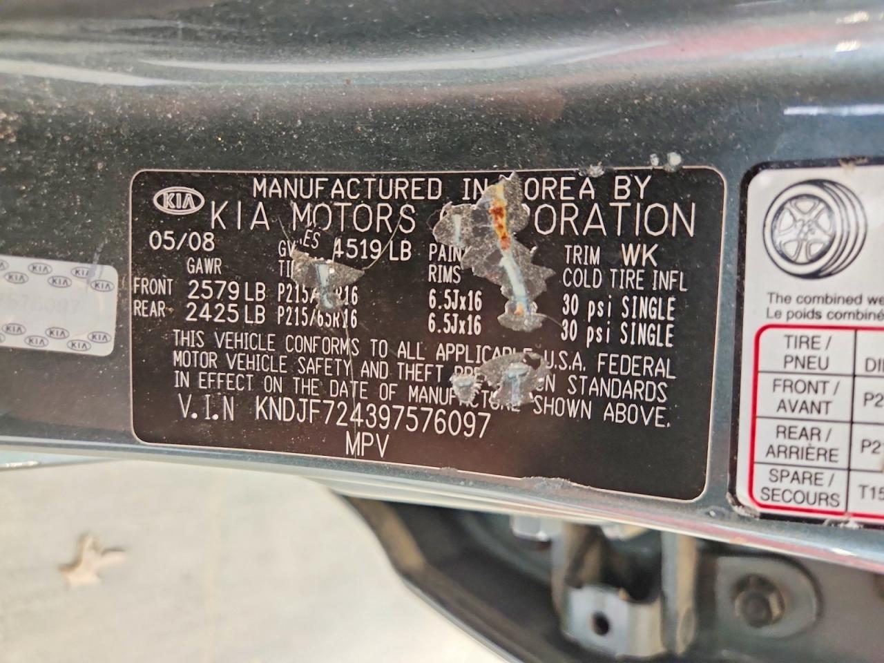 2009 Kia Sportage Lx Blue vin: KNDJF724397576097
