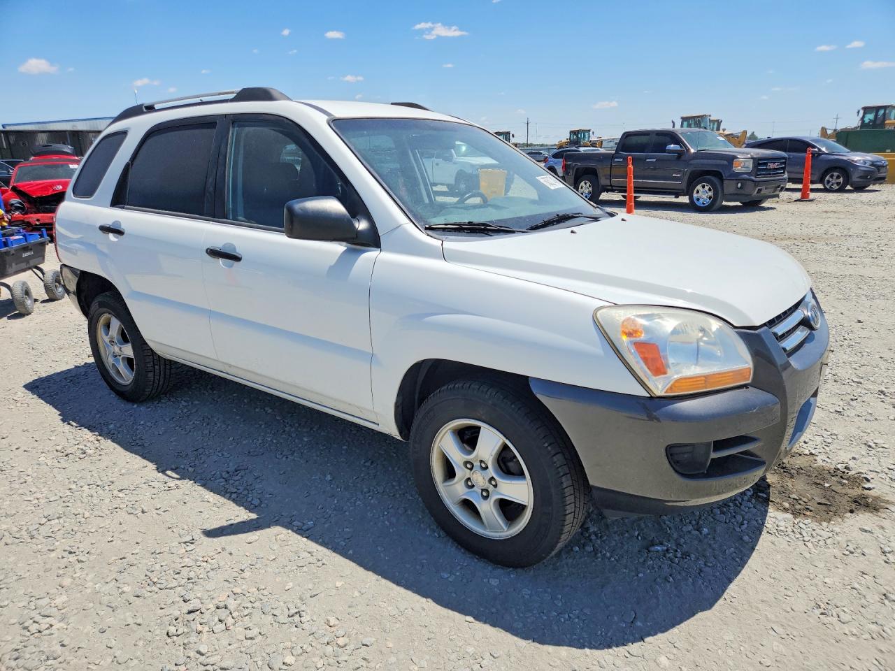 2006 Kia Sportage Lx White vin: KNDJF724467200973