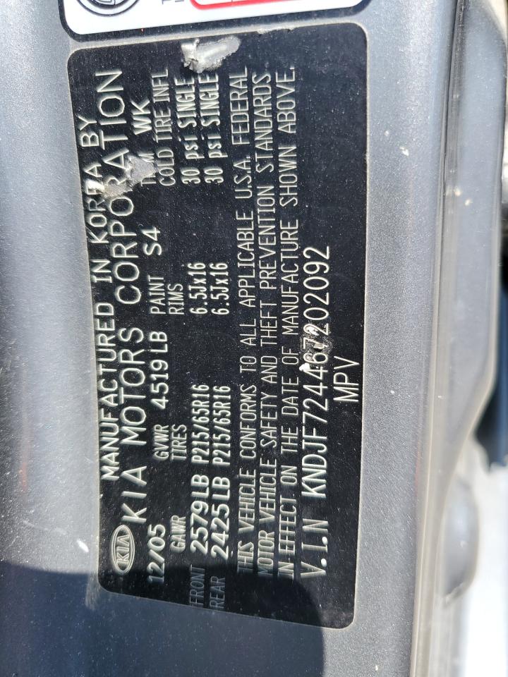 2006 Kia New Sportage Silver vin: KNDJF724467202092