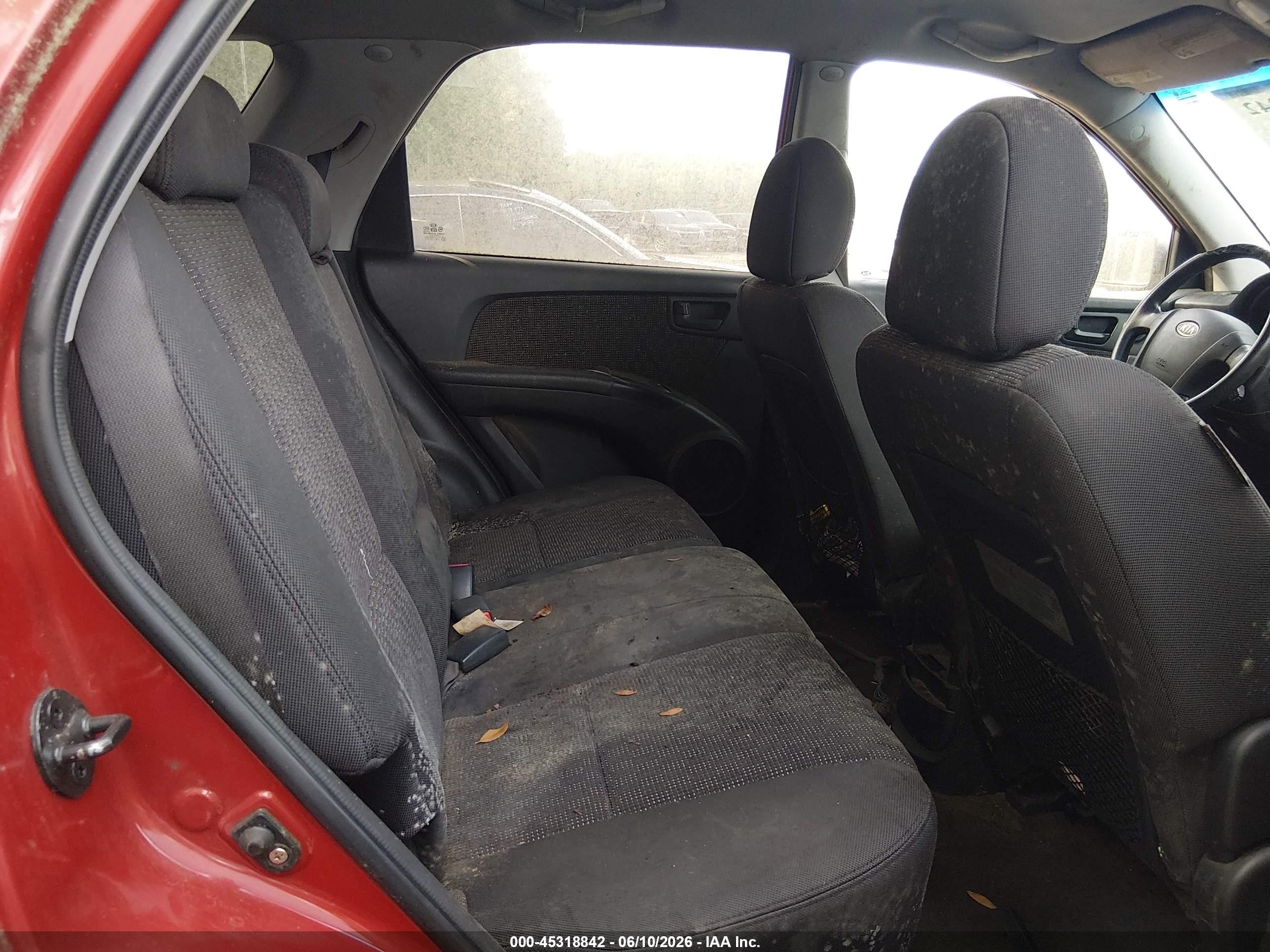 2007 Kia Sportage Lx Orange vin: KNDJF724477390355