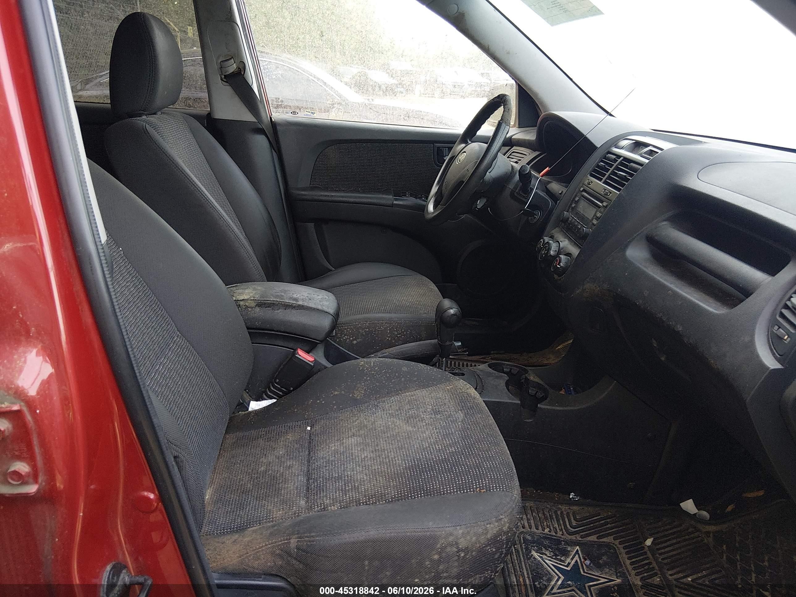 2007 Kia Sportage Lx Orange vin: KNDJF724477390355