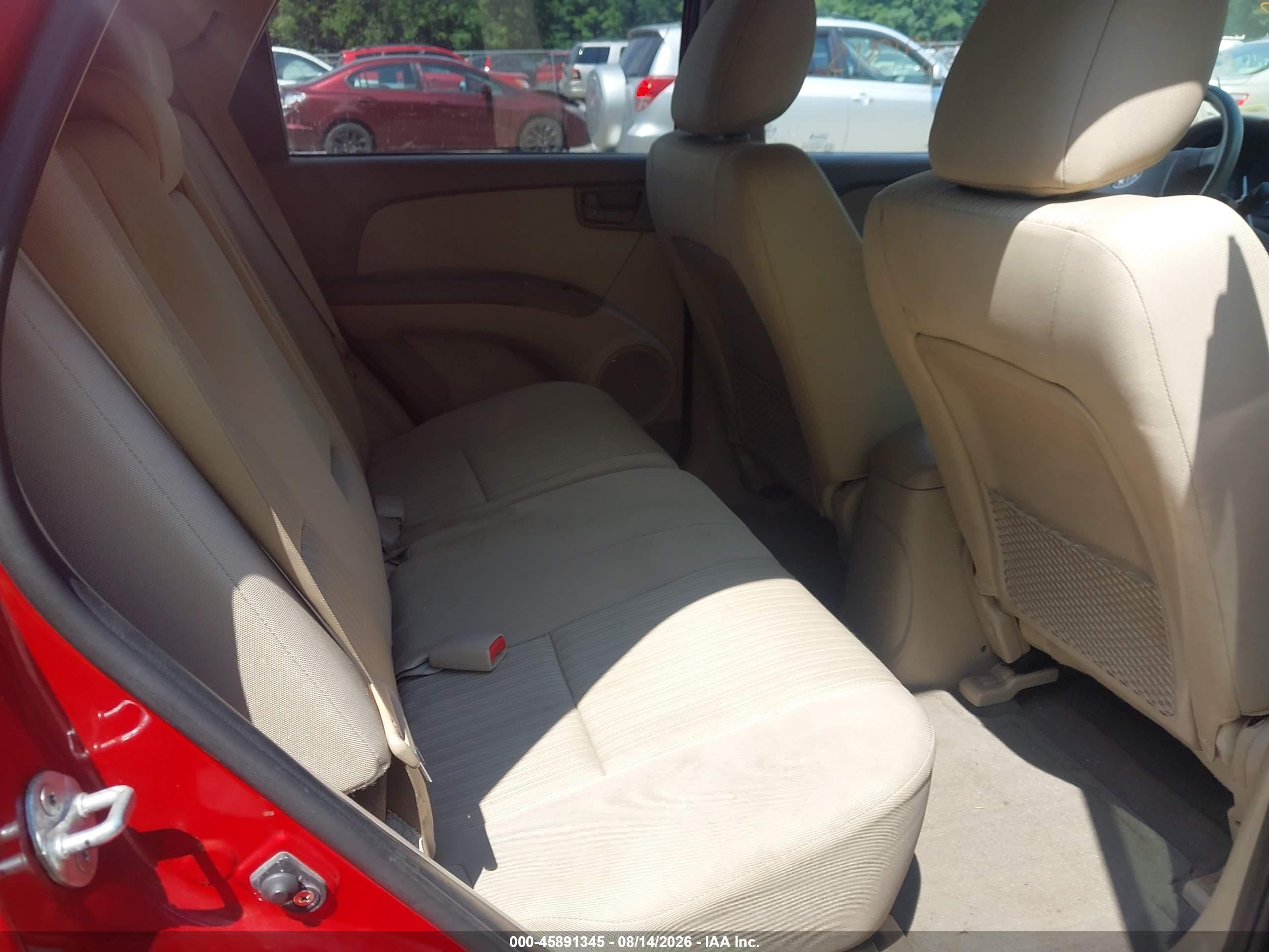 2009 Kia Sportage Lx Red vin: KNDJF724497630359