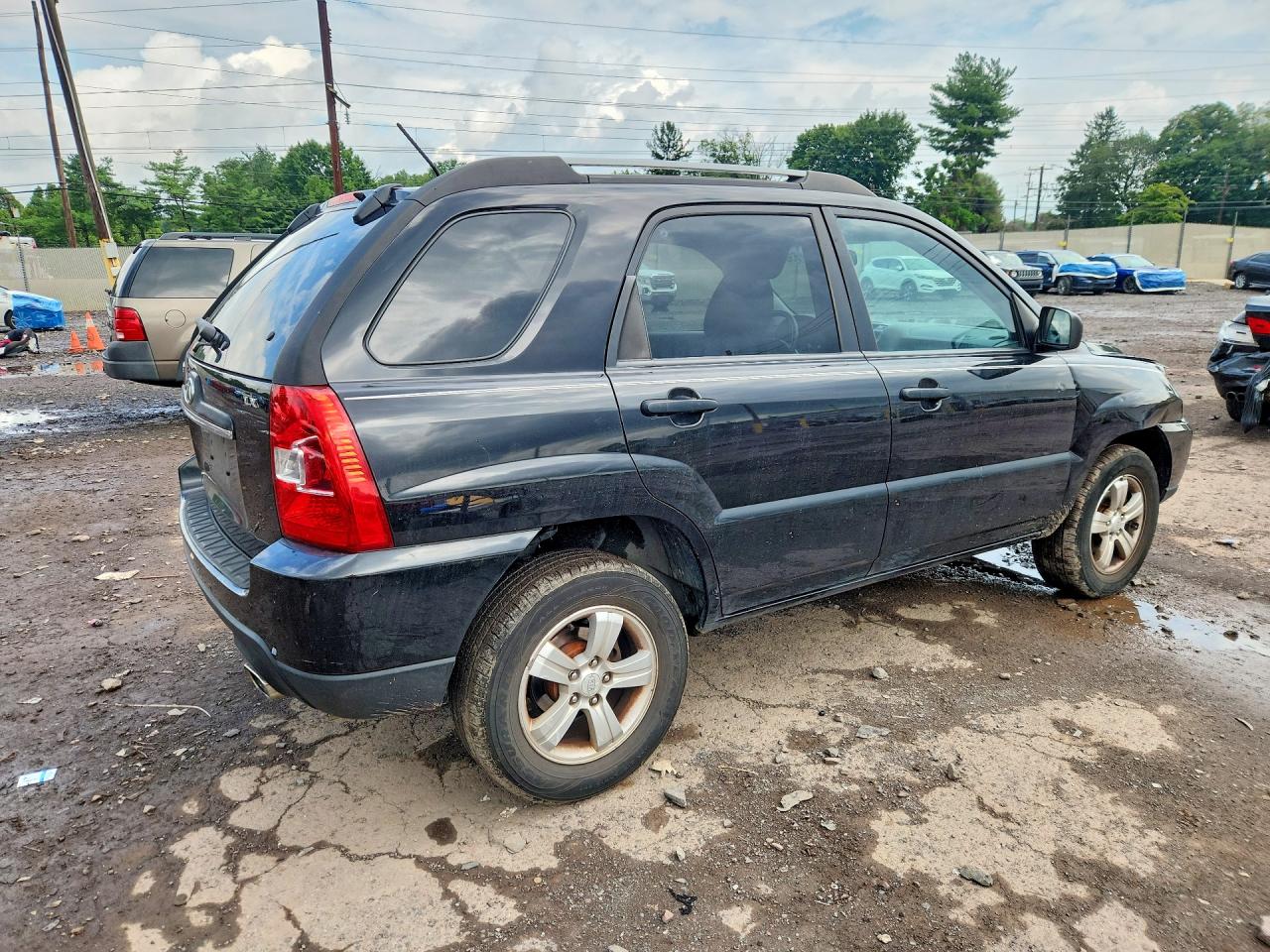 2009 Kia Sportage Lx Black vin: KNDJF724497642401