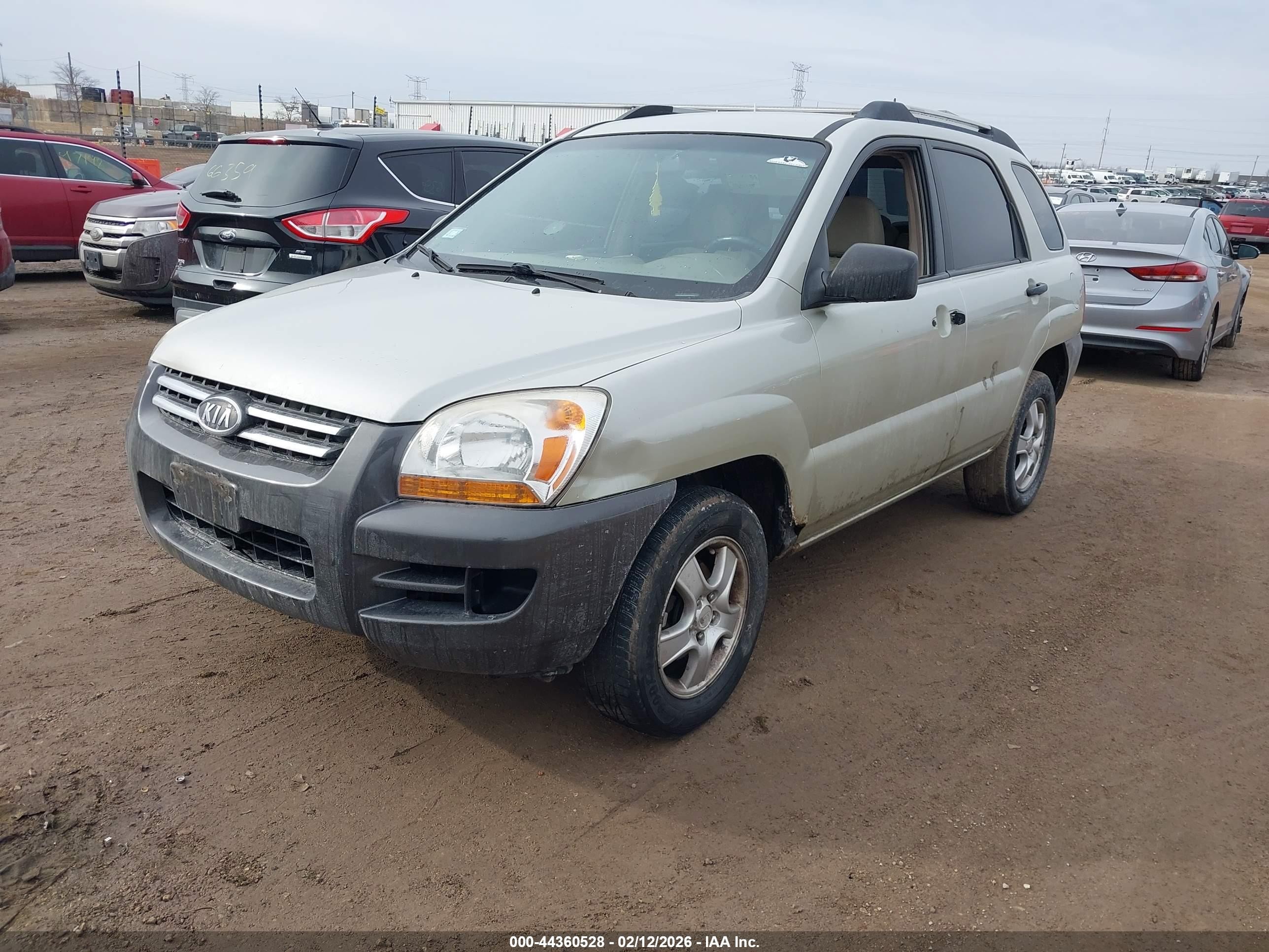 2007 Kia Sportage Lx Gold vin: KNDJF724577306012