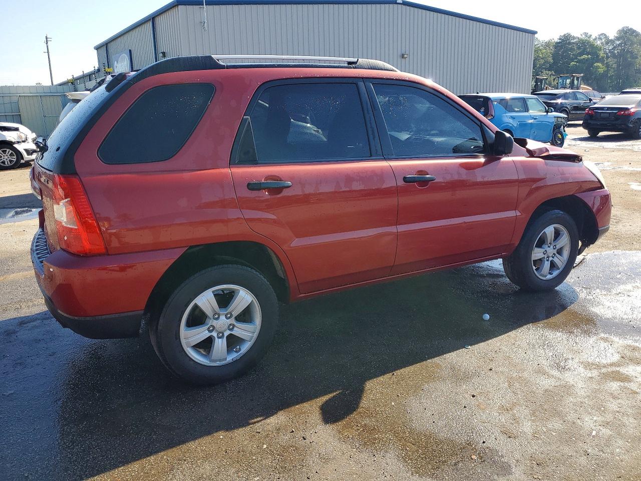 2009 Kia Sportage Lx Red vin: KNDJF724597558233