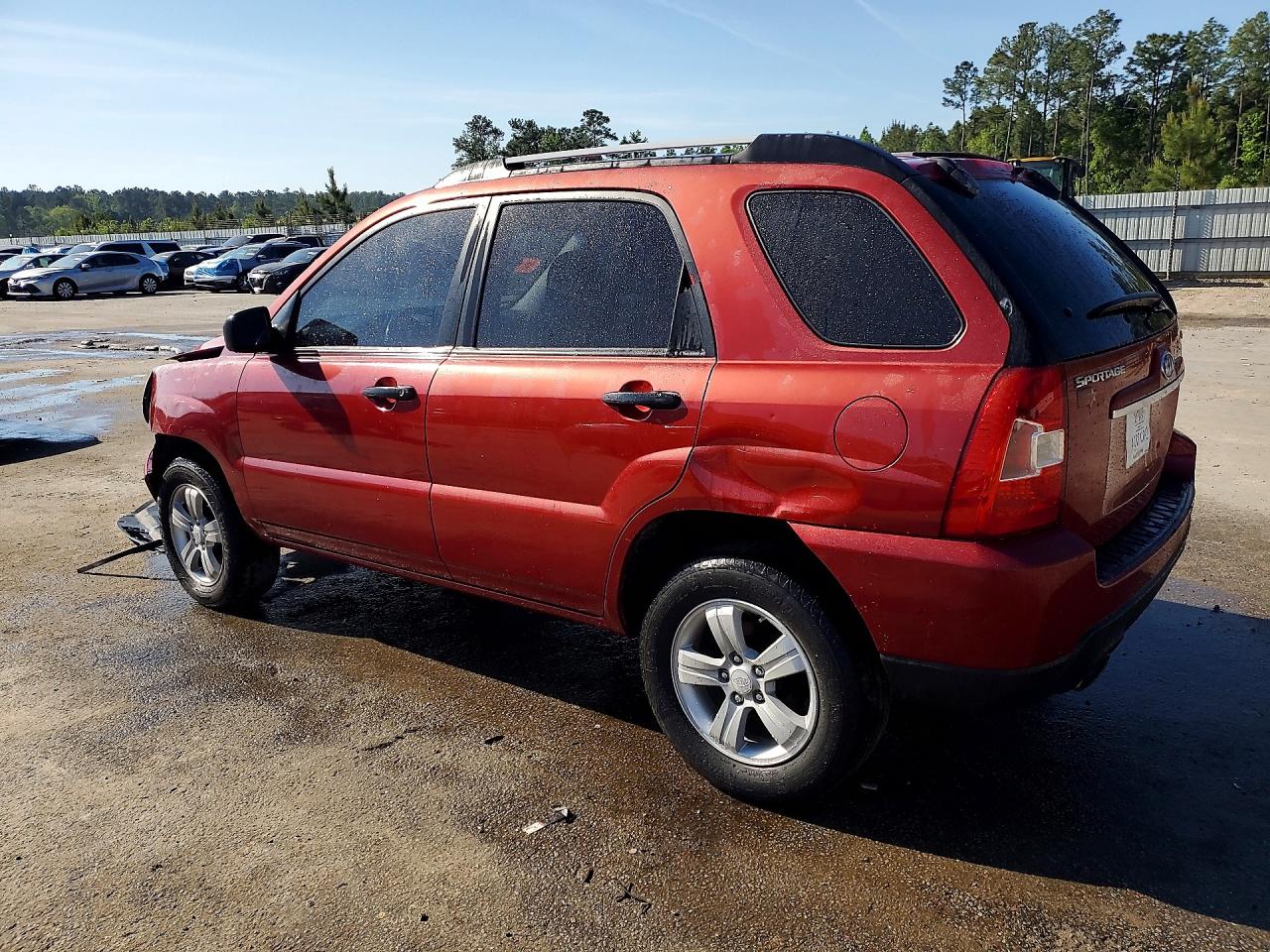 2009 Kia Sportage Lx Red vin: KNDJF724597558233